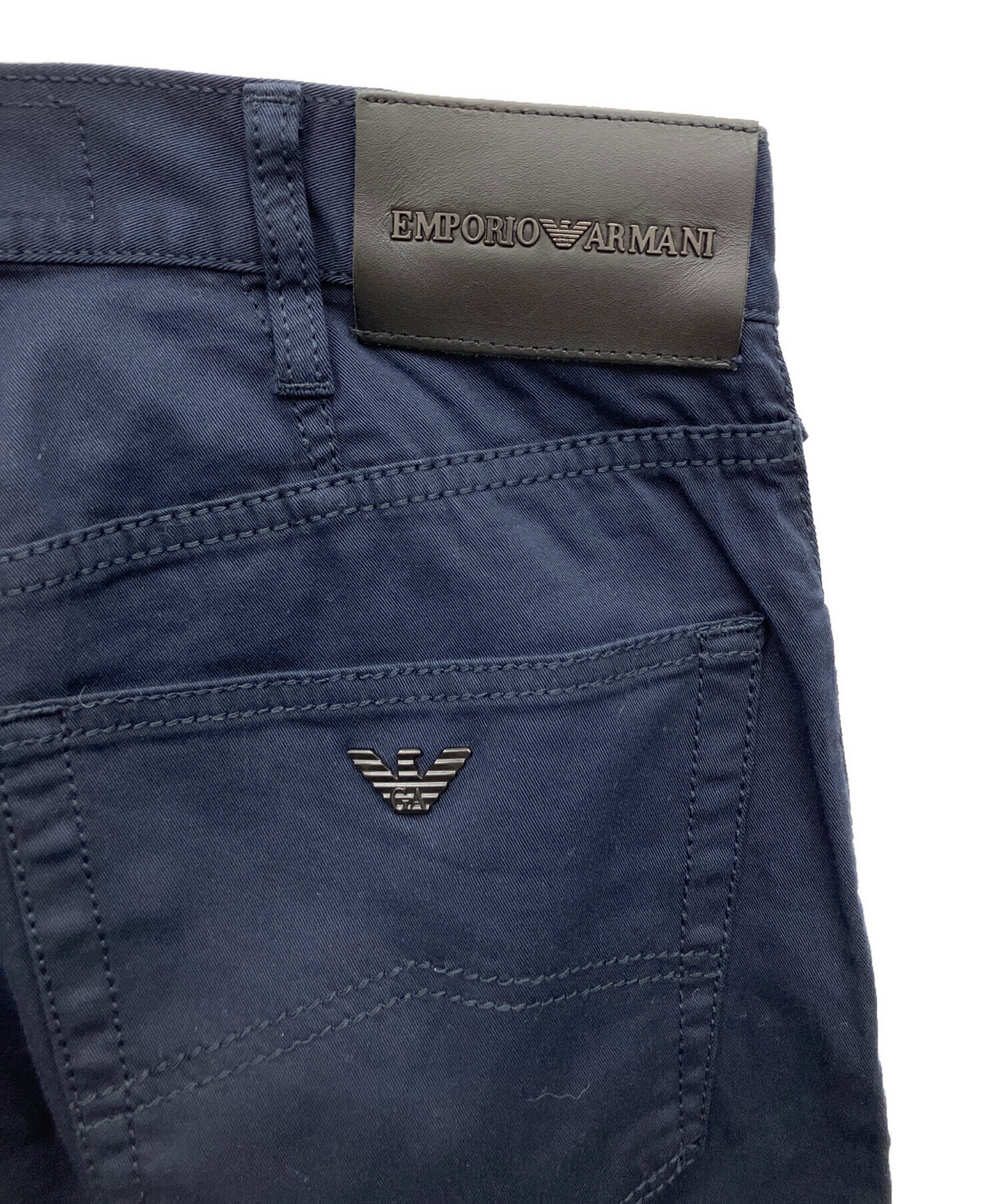 EMPORIO ARMANI ダークネイビー　パンツ 10A 中古・古着通販】EMPORIO ARMANI (エンポリオ アルマーニ) パンツ