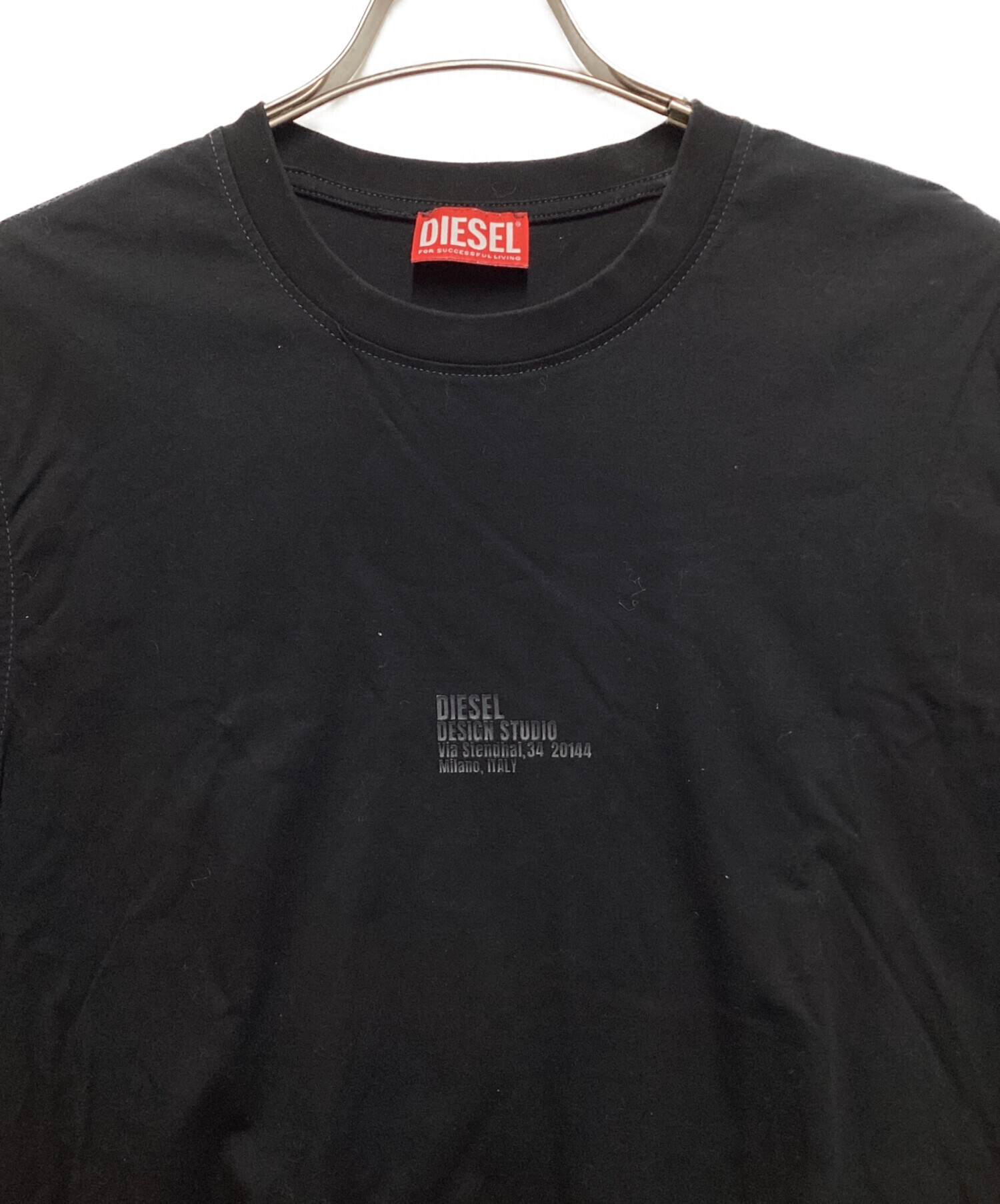 中古・古着通販】DIESEL (ディーゼル) 半袖カットソー ブラック サイズ