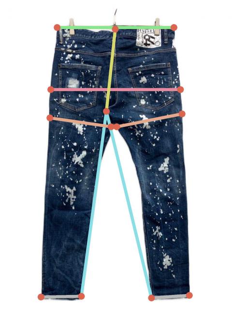 中古・古着通販】DSQUARED2 (ディースクエアード) ペイント加工