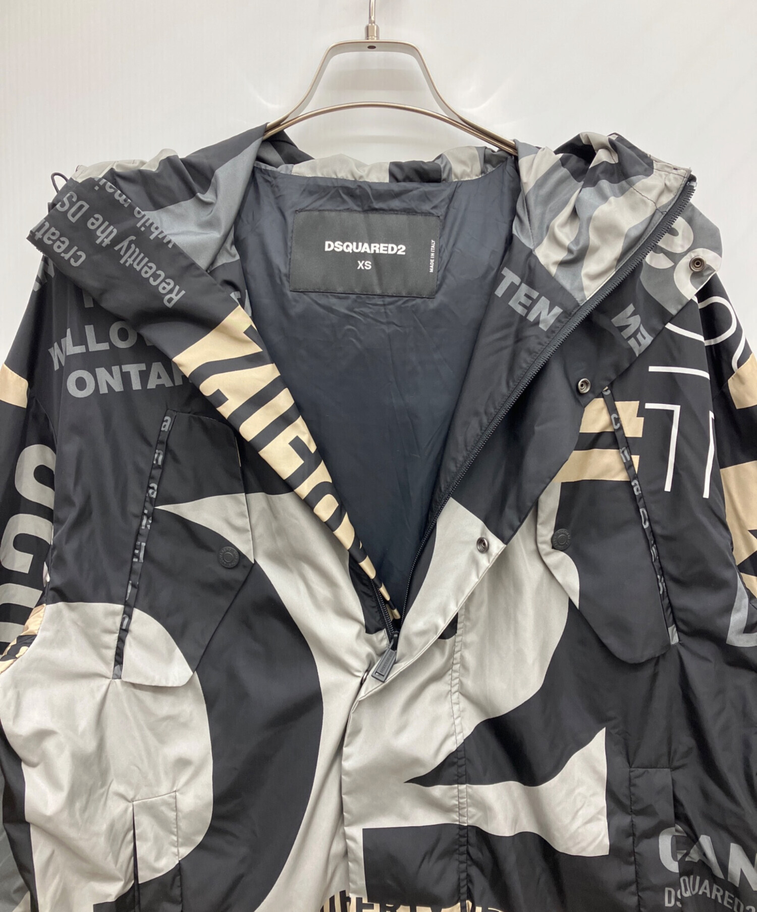 DSQUARED ディースク コート 中古・古着通販】DSQUARED2 (ディースクエアード) GREY Coat with logo