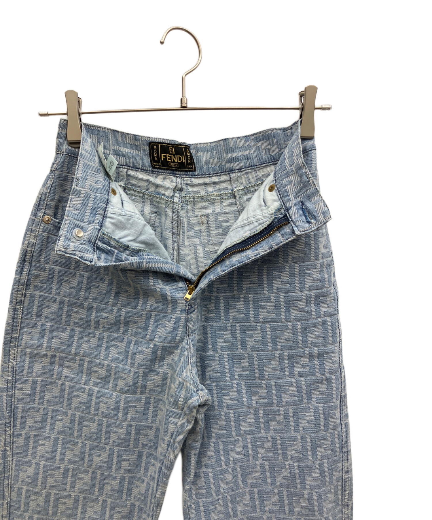 中古・古着通販】FENDI (フェンディ) デニムパンツ グレー サイズ:66