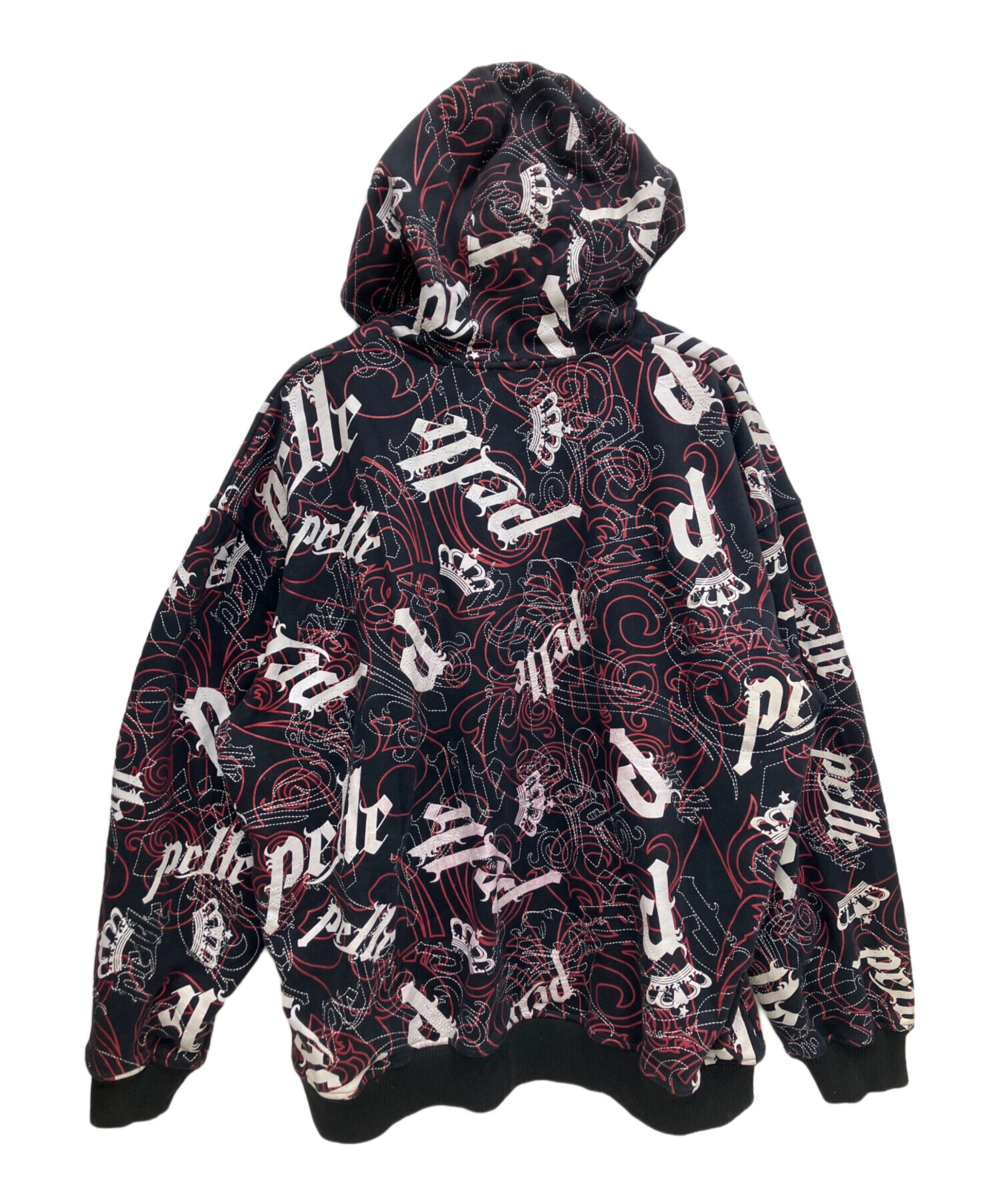 中古・古着通販】pellepelle (ペレペレ) ジップパーカー ブラック