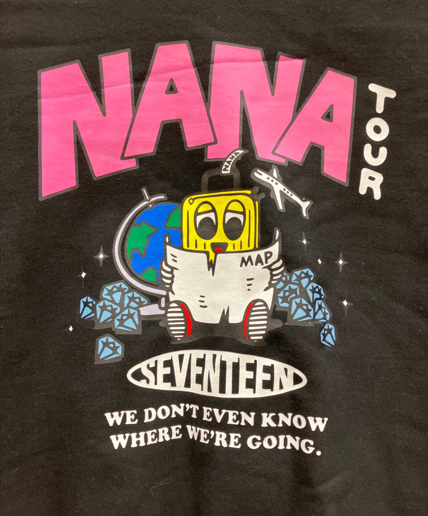 セブチ ナナツアー パーカー フーディー M 中古・古着通販】NANA TOUR with SEVENTEEN (ナナツアー) ジップ