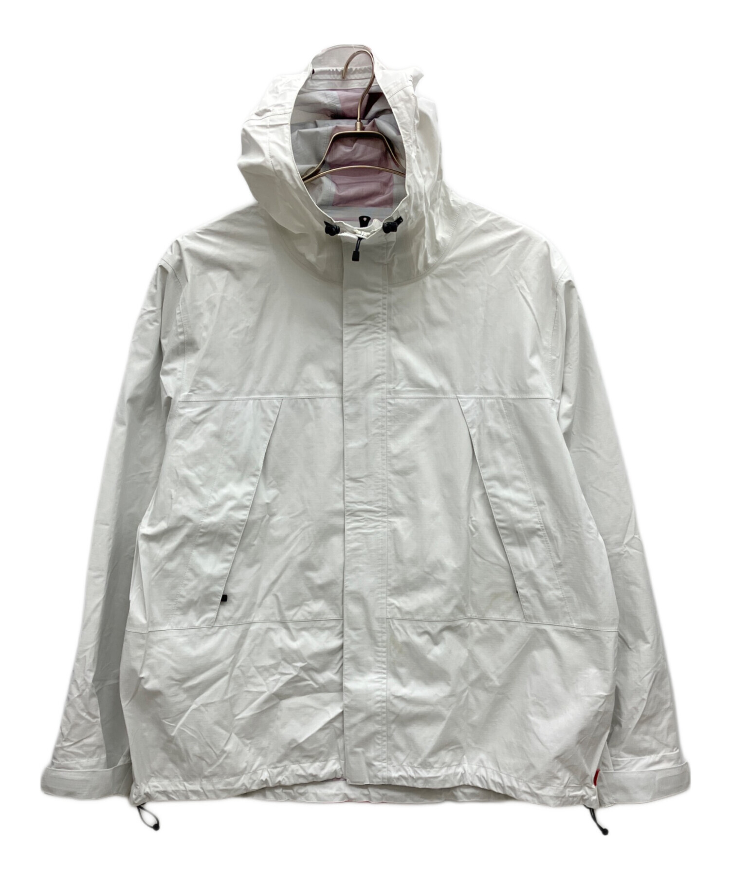 シュプリーム ナイロンジャケット オフホワイト ライトグレー supreme 中古・古着通販】SUPREME (シュプリーム) taped seam/ナイロン