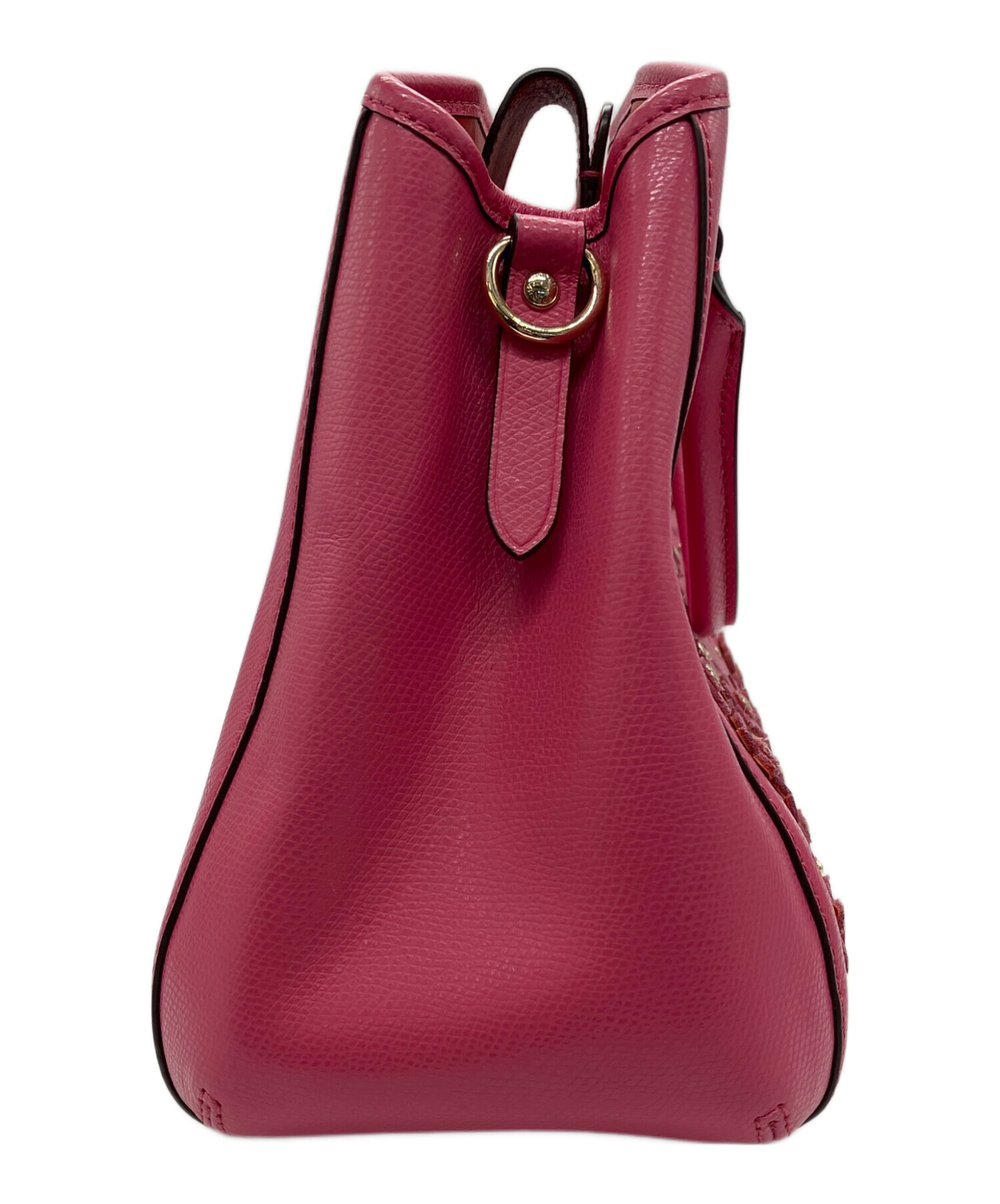 中古・古着通販】COACH (コーチ) ショルダーバッグ ショッキングピンク