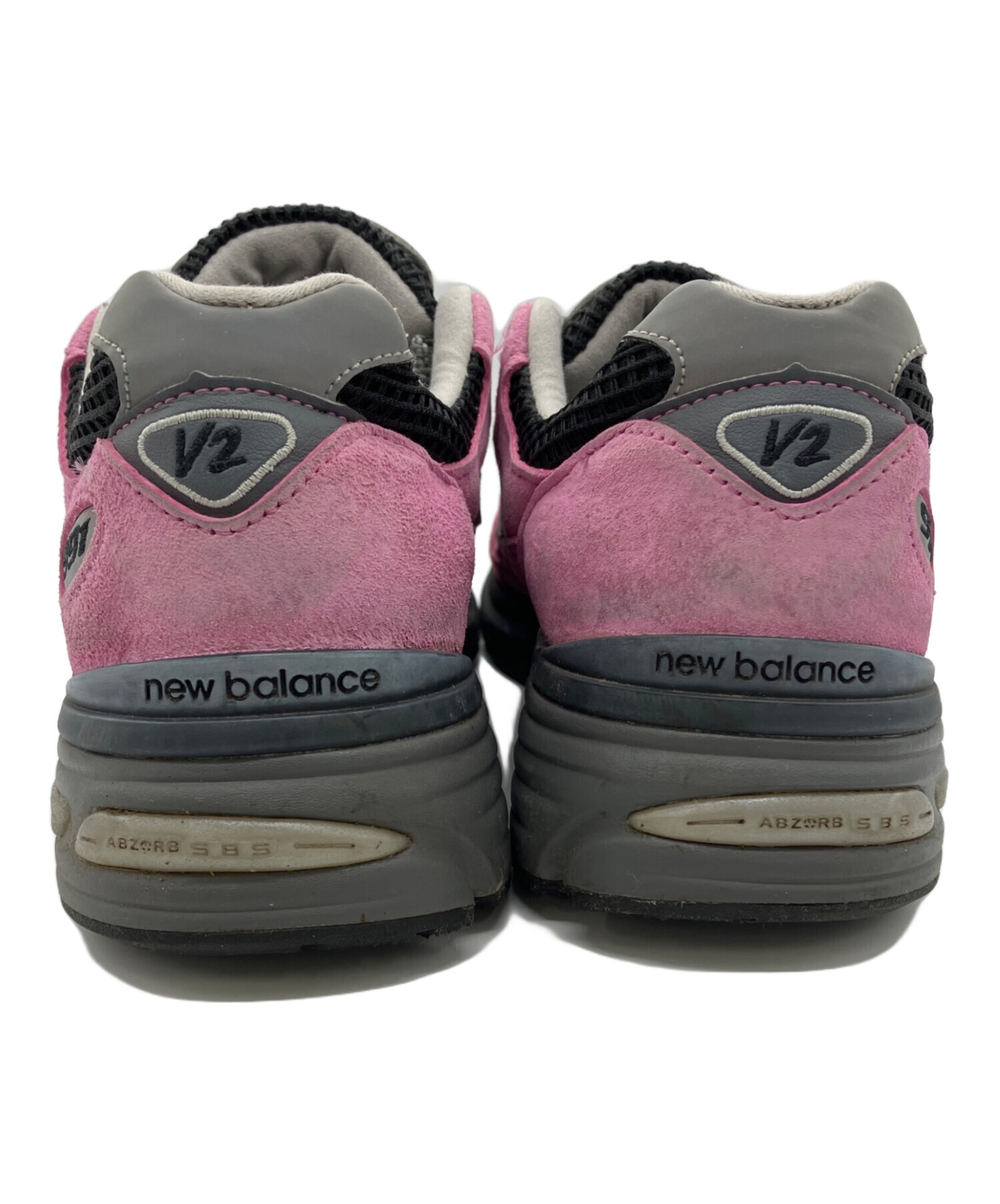 中古・古着通販】NEW BALANCE (ニューバランス) 991V2 ブラック×ピンク 
