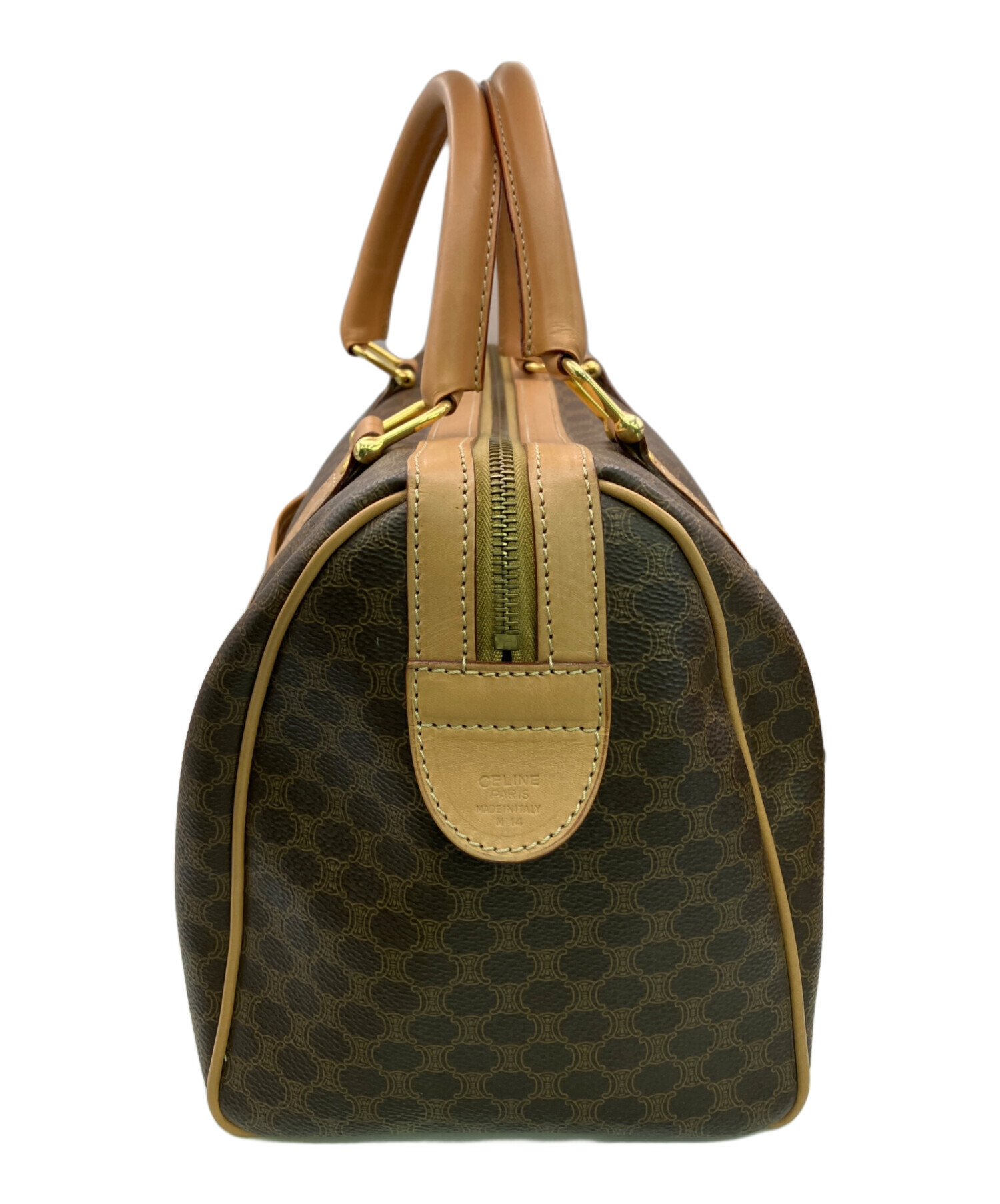 中古・古着通販】CELINE (セリーヌ) マカダム柄 ミニボストンバッグ