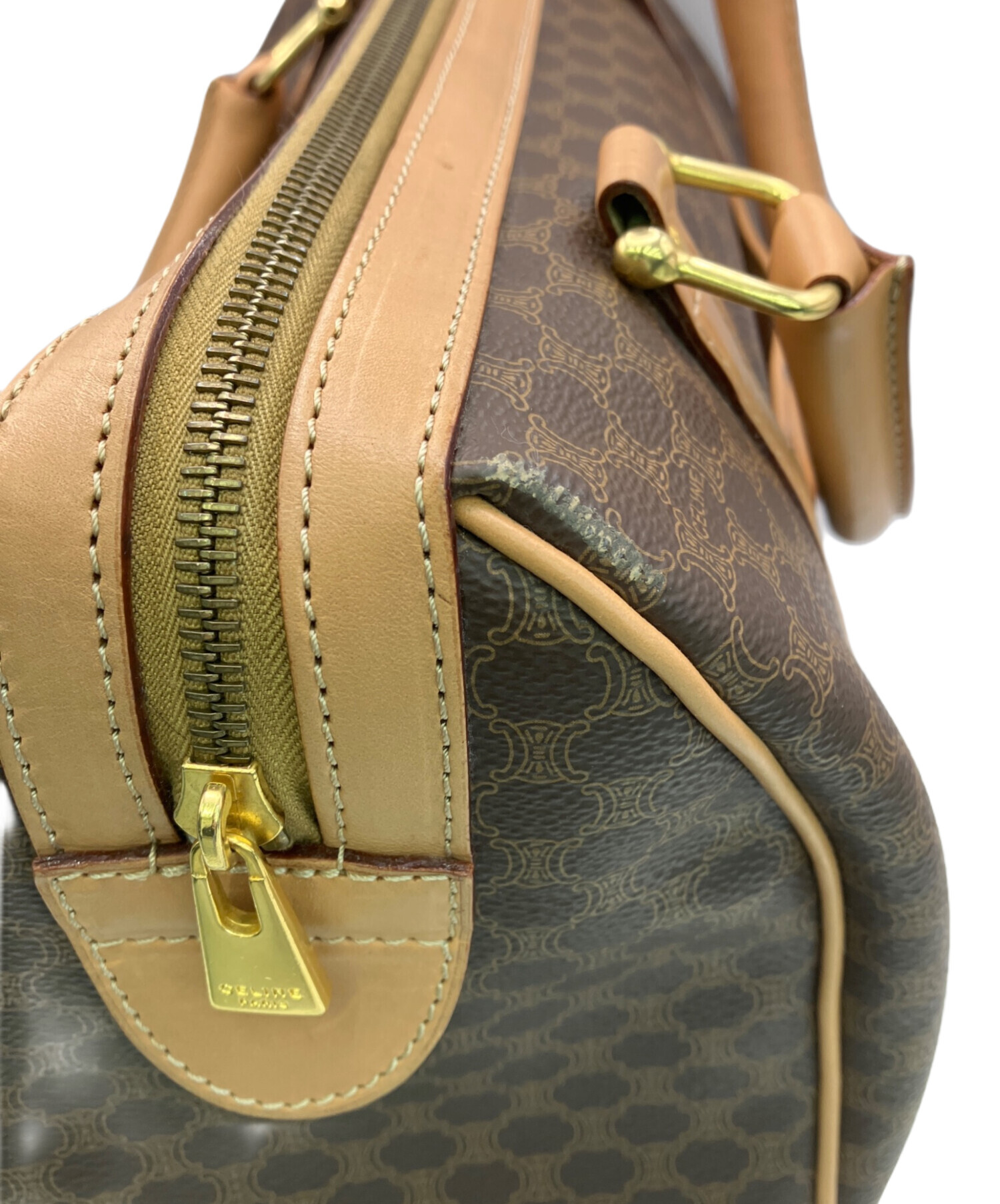 中古・古着通販】CELINE (セリーヌ) マカダム柄 ミニボストンバッグ