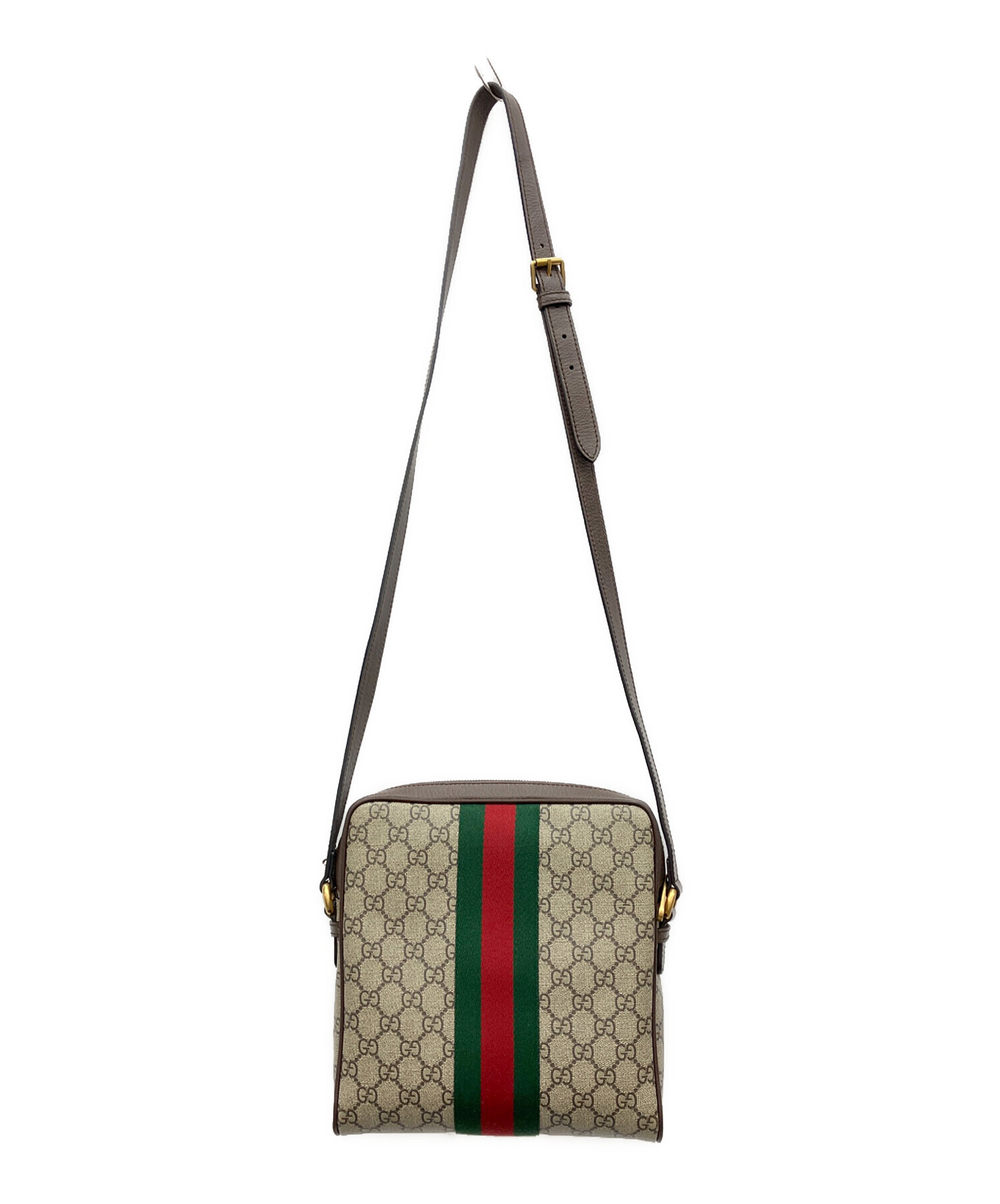 中古・古着通販】GUCCI (グッチ) ショルダーバッグ ブラウン×ベージュ