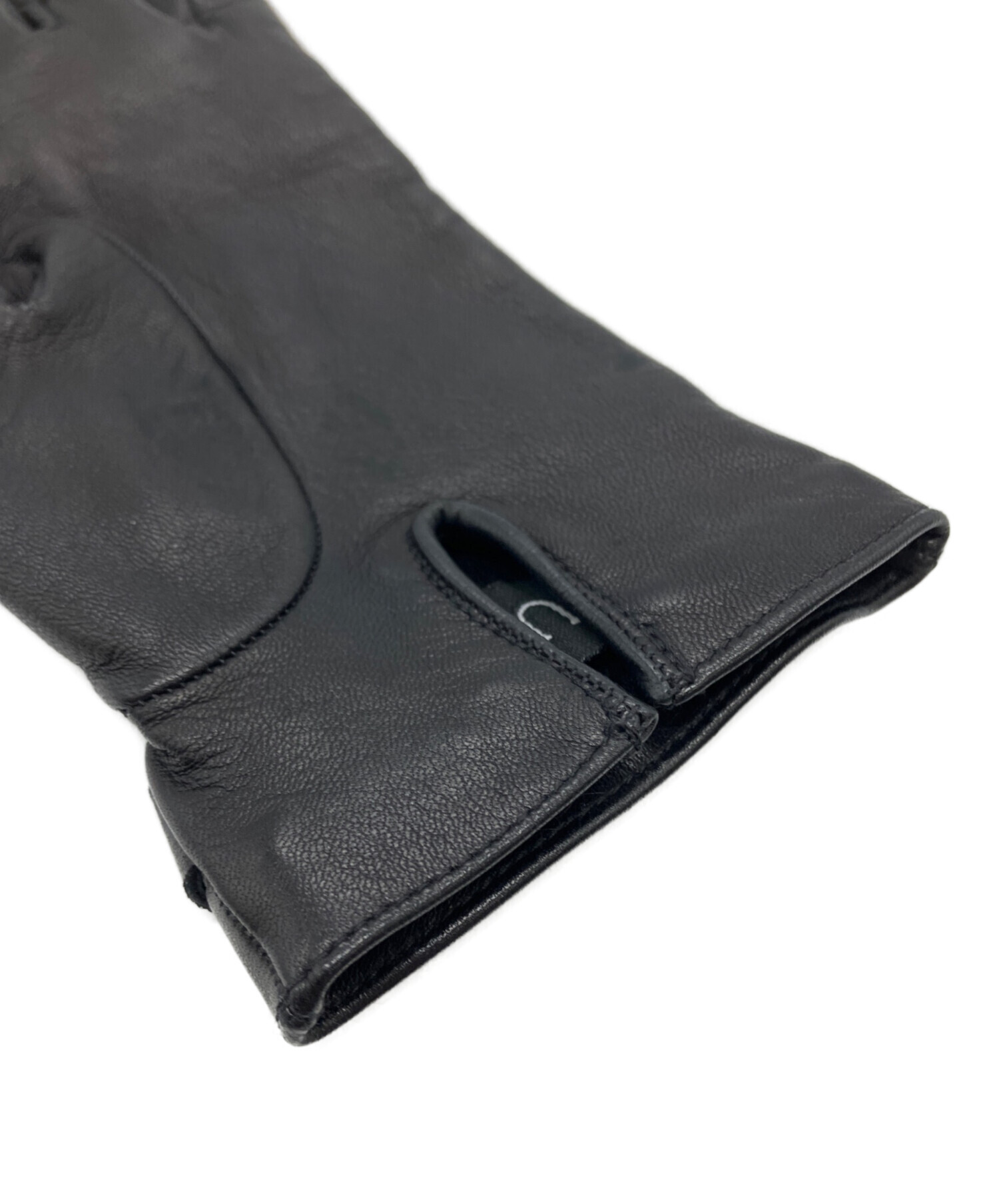 中古・古着通販】GUCCI (グッチ) ホースビットレザーグローブ ブラック