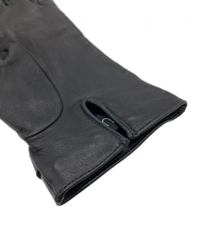 中古・古着通販】GUCCI (グッチ) ホースビットレザーグローブ ブラック