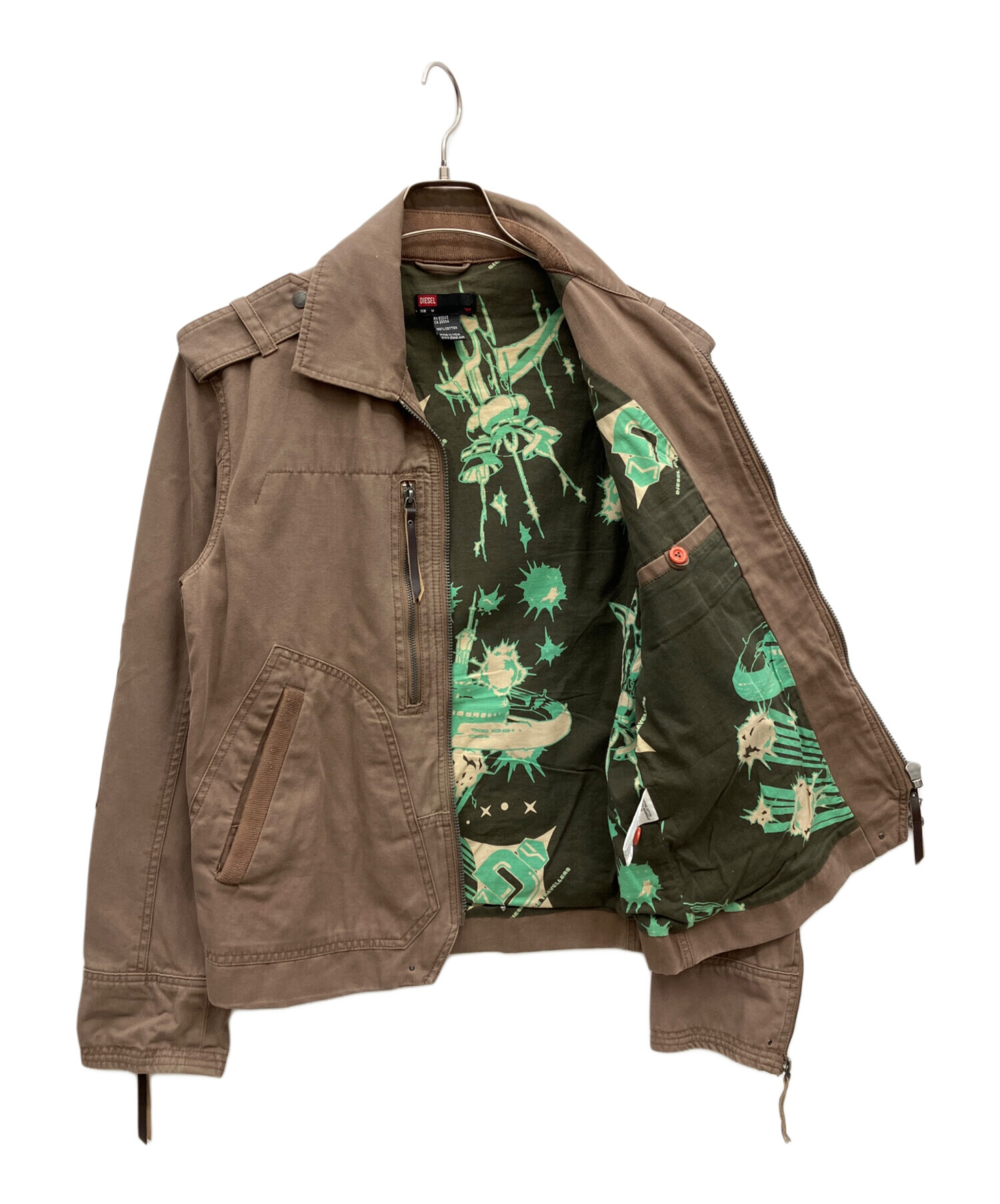 中古・古着通販】DIESEL (ディーゼル) ジャケット ブラウン サイズ:M