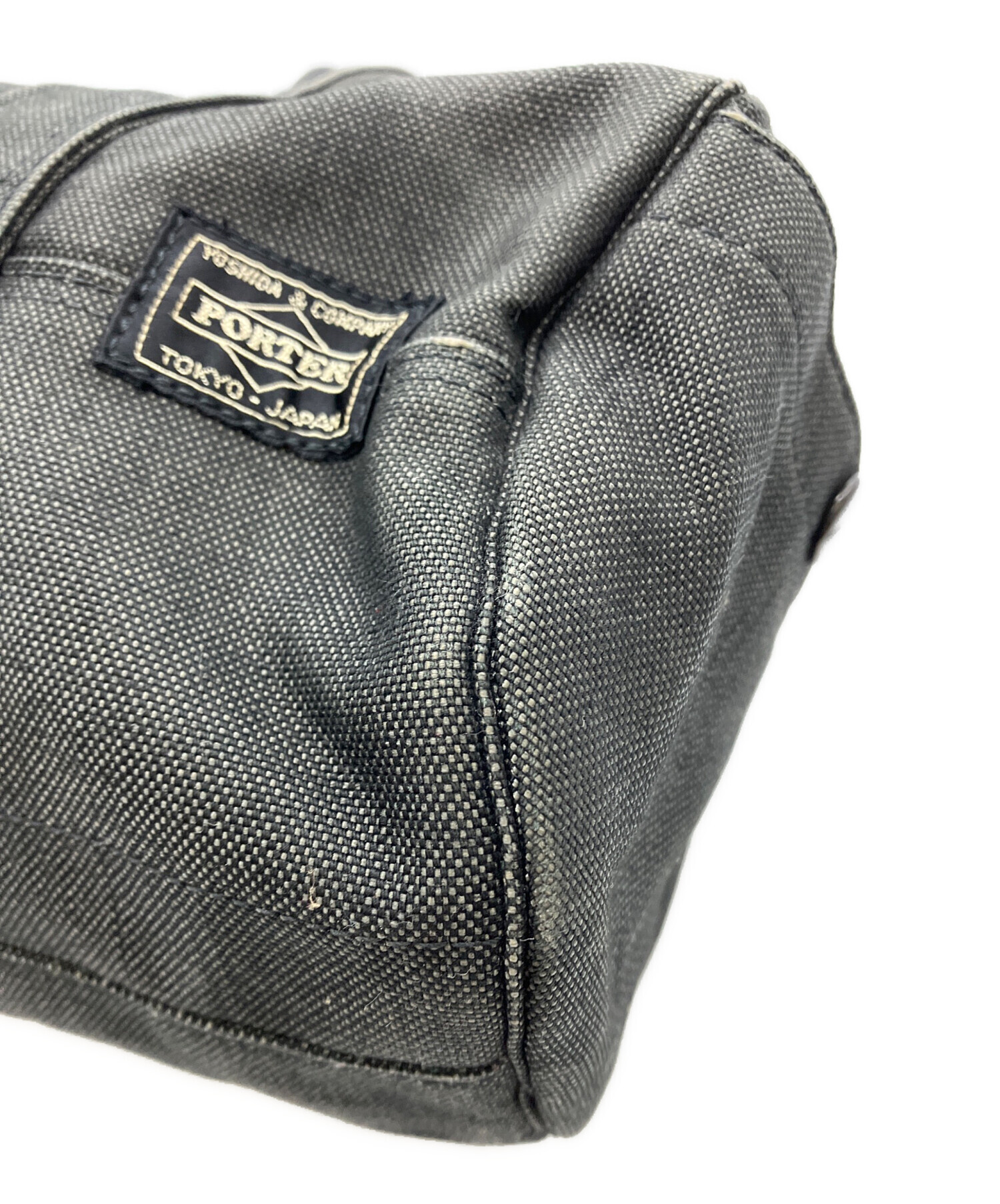 中古・古着通販】PORTER (ポーター) ミニボストンバッグ グレー