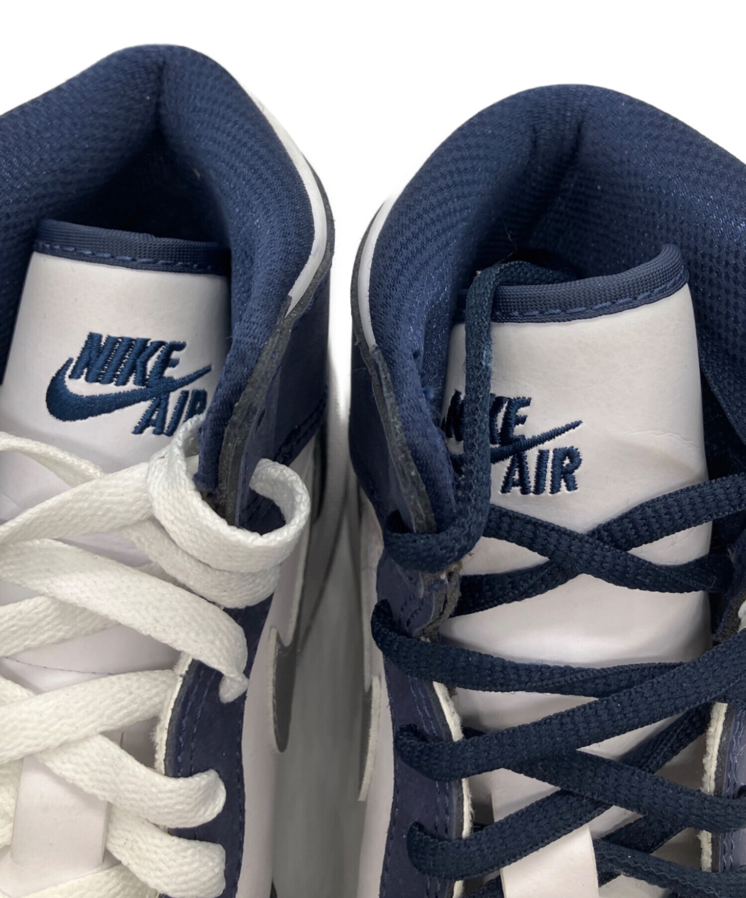 中古・古着通販】NIKE (ナイキ) AIR JORDAN1 ネイビー×ホワイト サイズ 