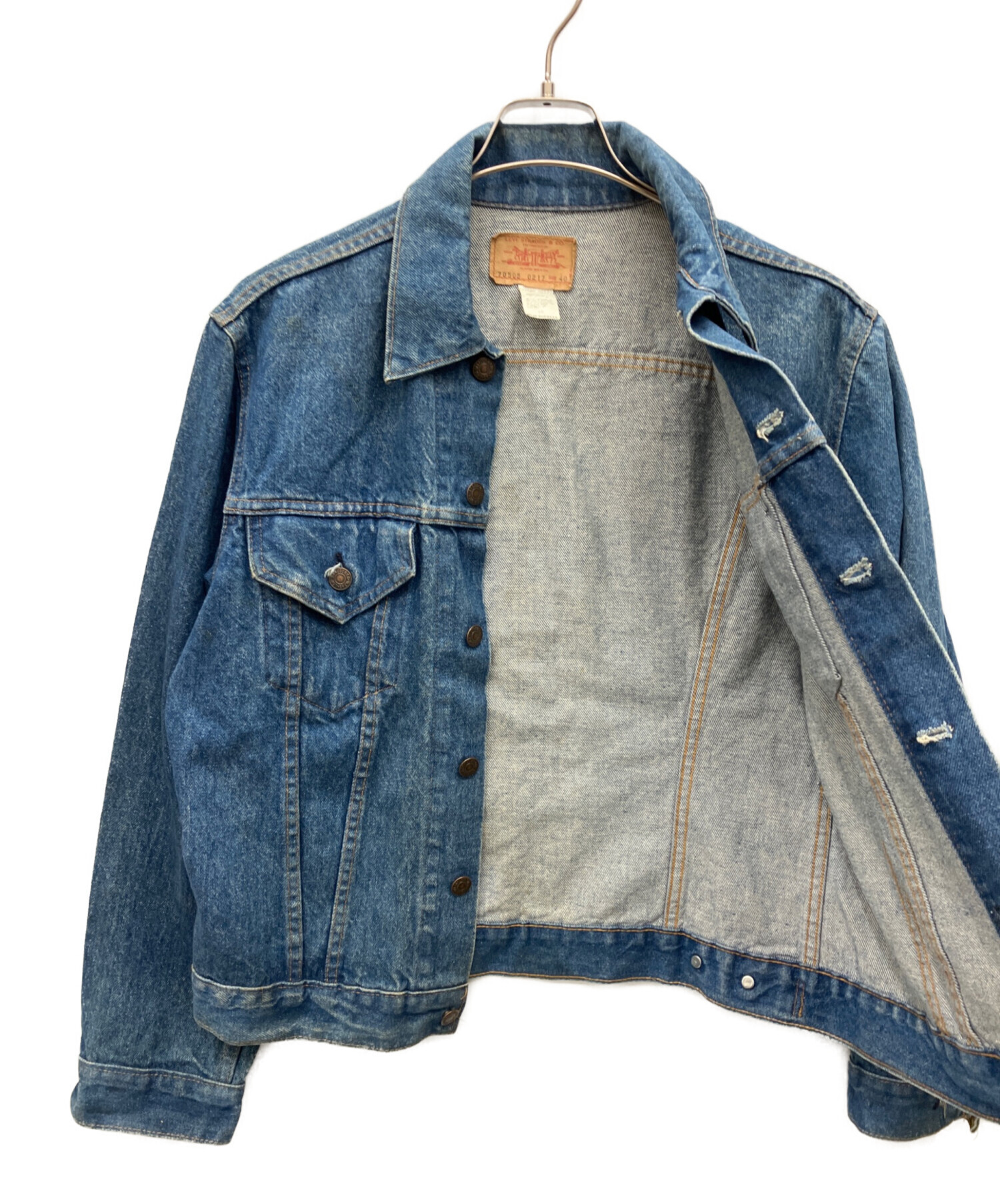 中古・古着通販】LEVI'S (リーバイス) デニムジャケット インディゴ