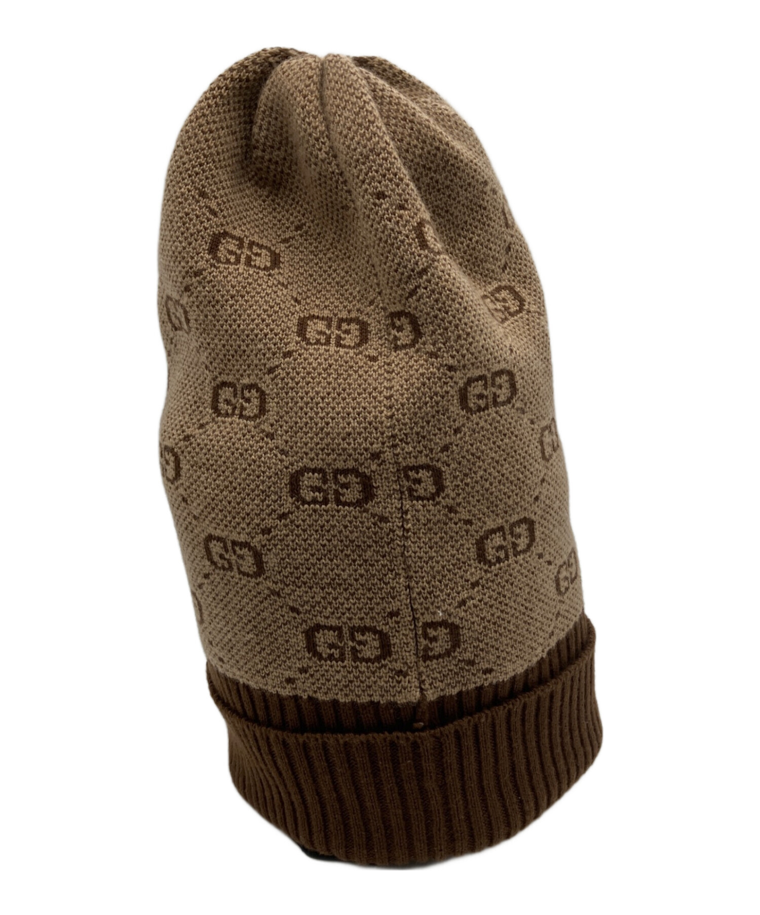 中古・古着通販】GUCCI (グッチ) ニット帽 ベージュ サイズ:M