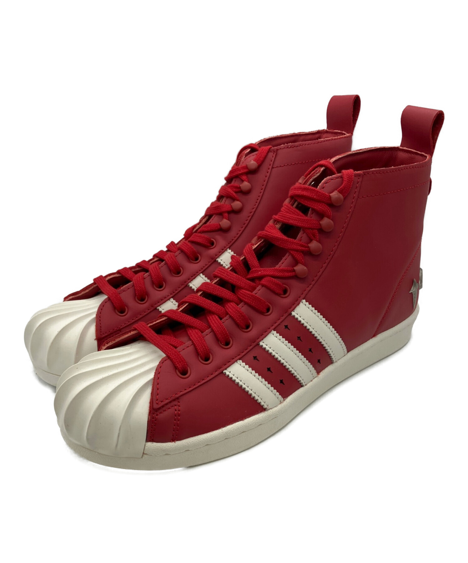 中古・古着通販】adidas (アディダス) ハイカットスニーカー レッド