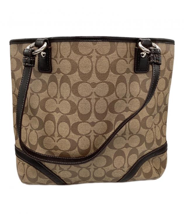 中古・古着通販】COACH (コーチ) トートバッグ ベージュ×ブラウン