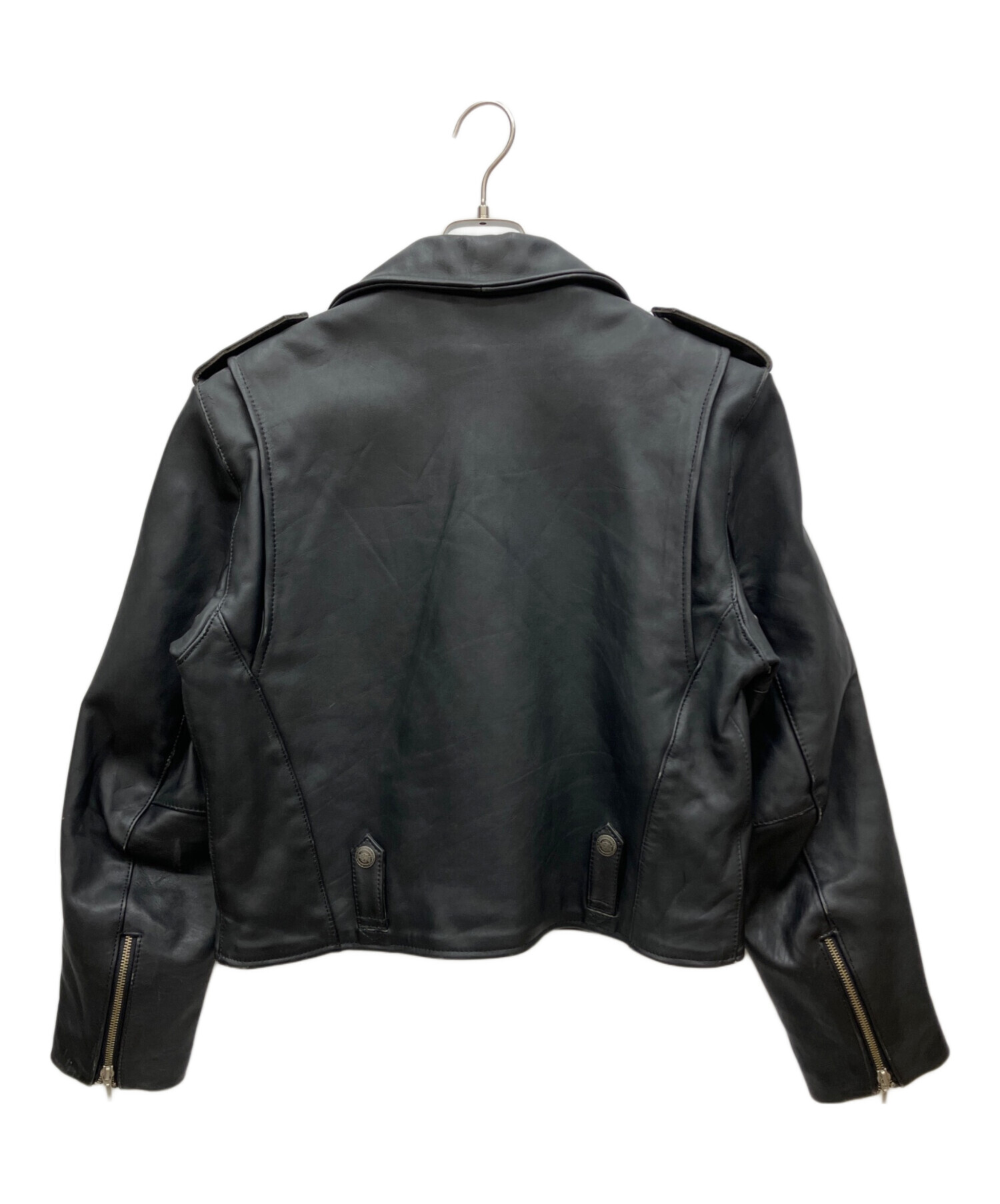 【美品2点セット】ハーレーダビッドソン レザー ライダースジャケット 黒 フード 中古・古着通販】HARLEY-DAVIDSON (ハーレーダビッドソン) ライダース