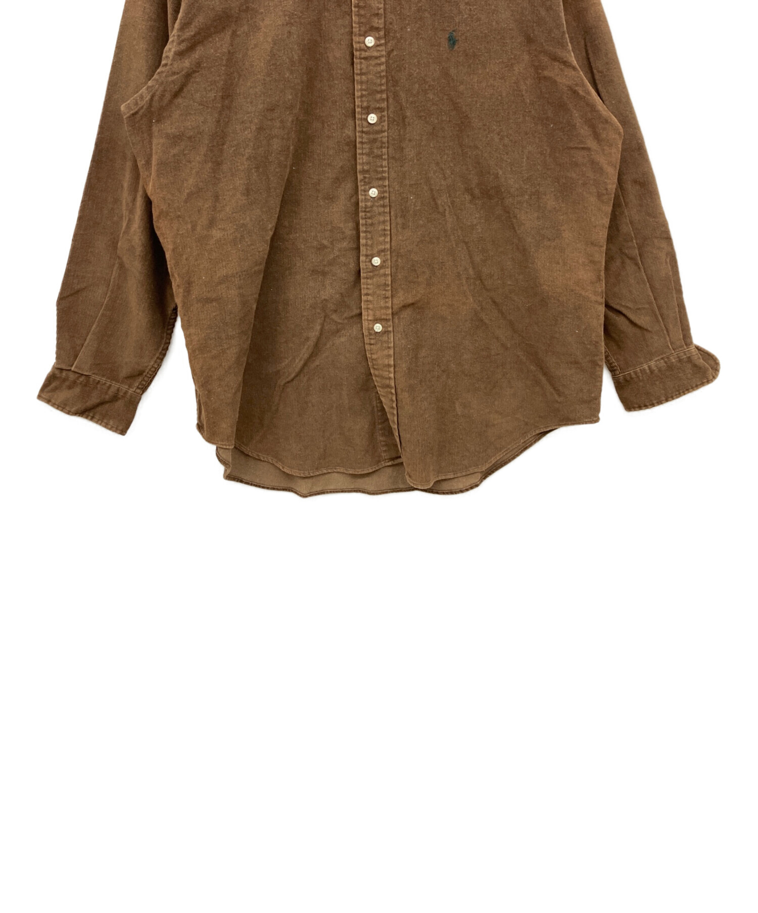 RALPH LAUREN ブラウン 長袖シャツ 中古・古着通販】RALPH LAUREN (ラルフローレン) 長袖シャツ ブラウン