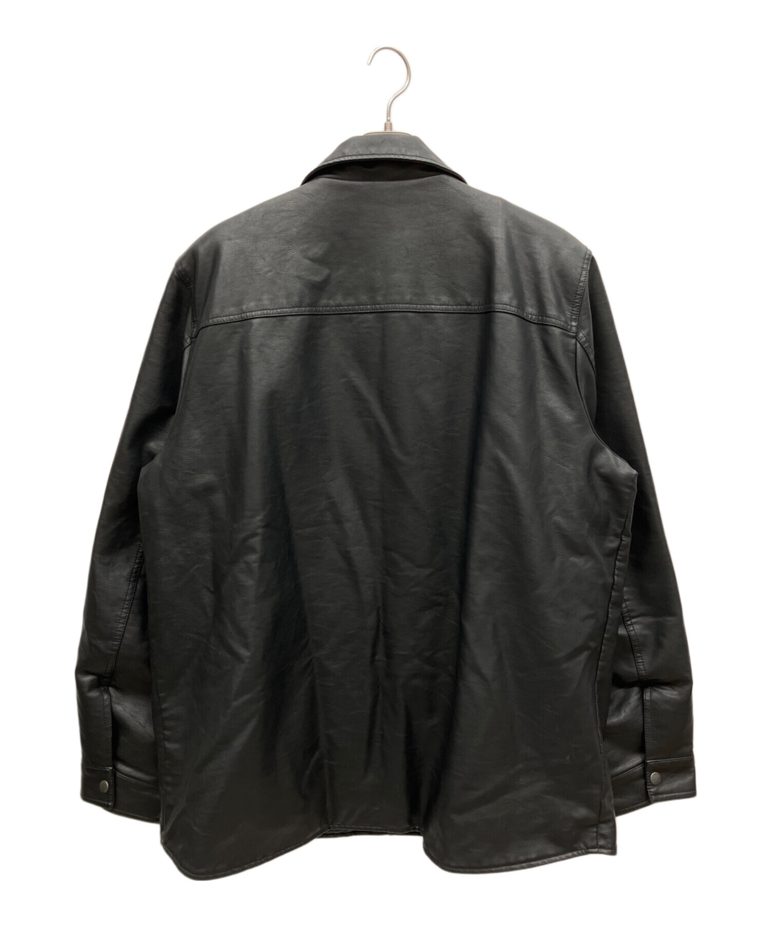 レザージャケット　古着　ブラック　XL相当 中古・古着通販】LEVI'S (リーバイス) フェイクレザージャケット