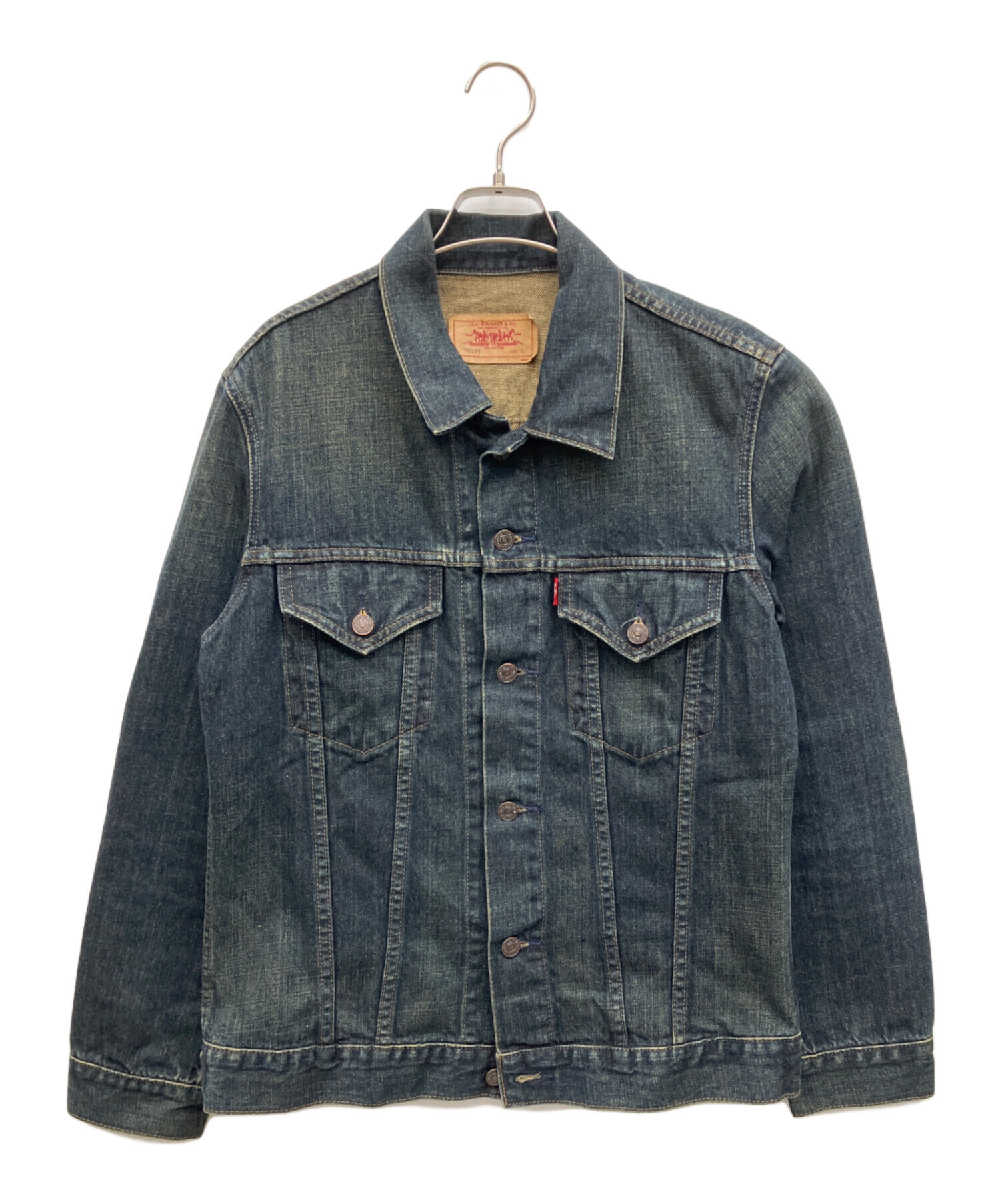 中古・古着通販】LEVI'S (リーバイス) デニムジャケット インディゴ