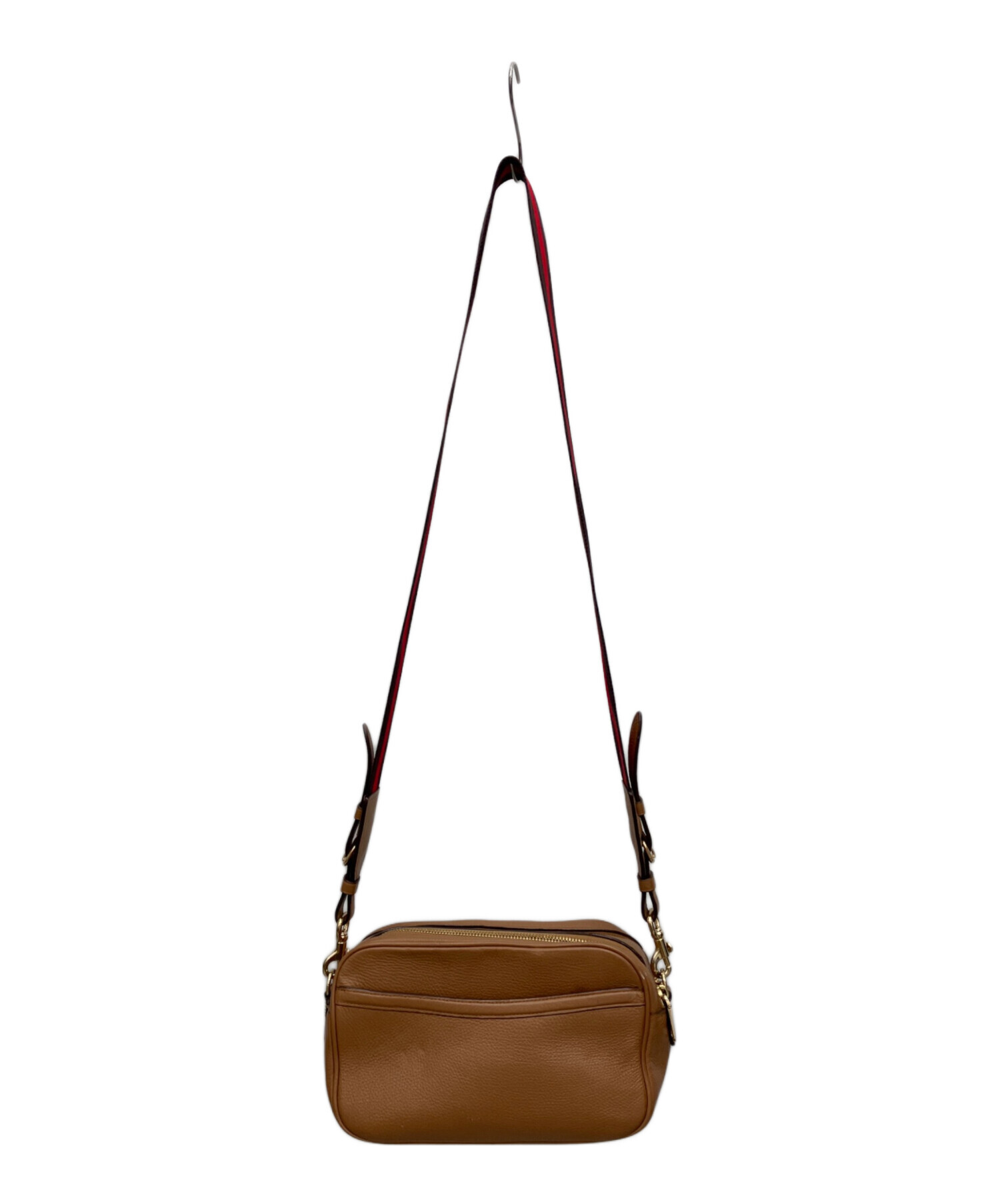 中古・古着通販】COACH (コーチ) レザーショルダーバッグ ブラウン