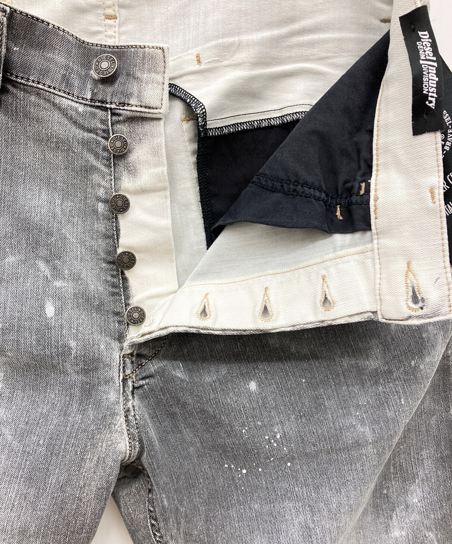 中古・古着通販】DIESEL (ディーゼル) デニムパンツ グレー サイズ