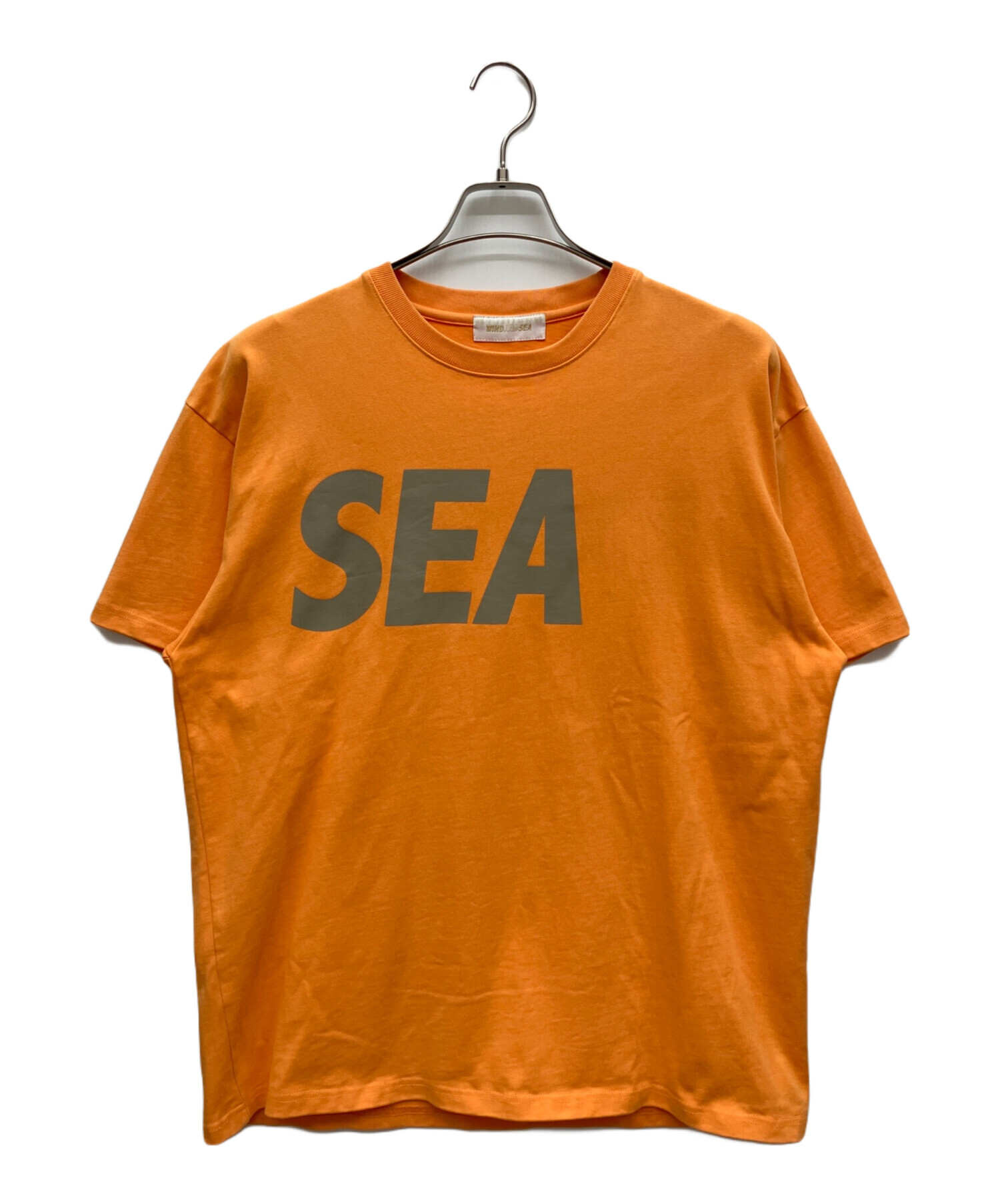 ブリーフィング×ウィンダンシー　限定Tシャツ　オレンジ　XL 完売品 中古・古着通販】WIND AND SEA (ウィンダンシー) 半袖カットソー