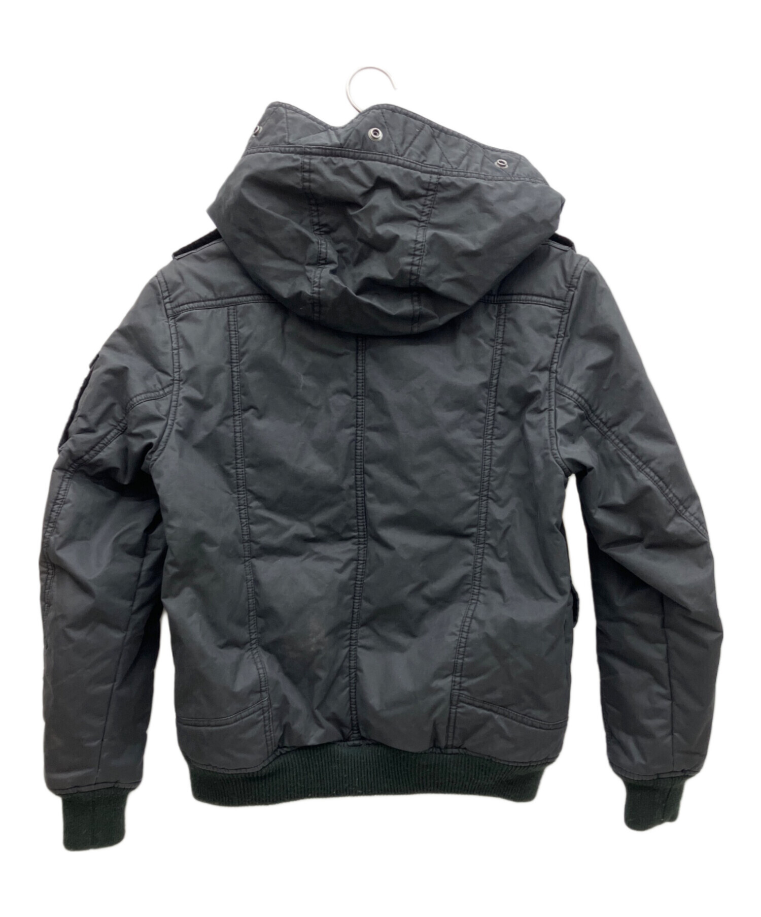中古・古着通販】DIESEL (ディーゼル) ミリタリージャケット ブラック