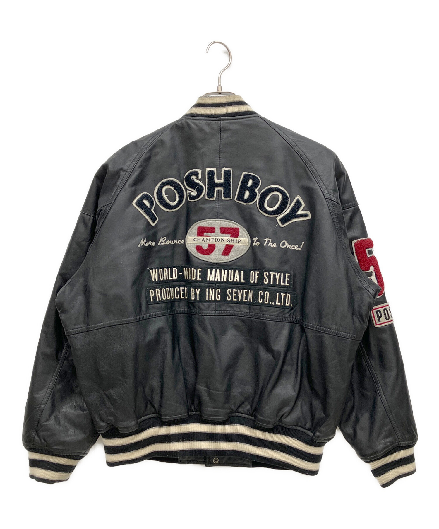 【希少・当時物】POSH BOY ポッシュボーイ レザージャケット 中古・古着通販】POSH BOY (ポッシュボーイ) レザージャケット