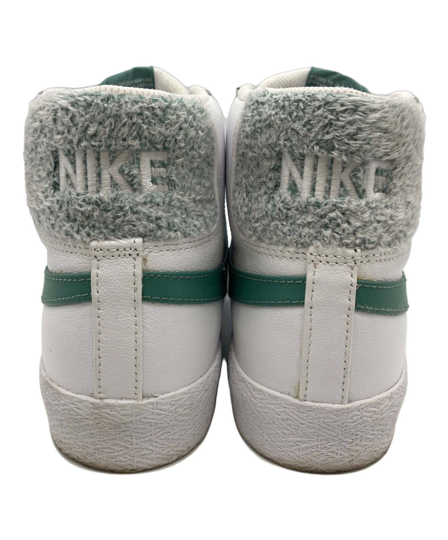 最終値下げNike ハイカットスニーカー ホワイト/ブラック/グリーン　20cm 中古・古着通販】NIKE (ナイキ) ハイカットスニーカー ホワイト