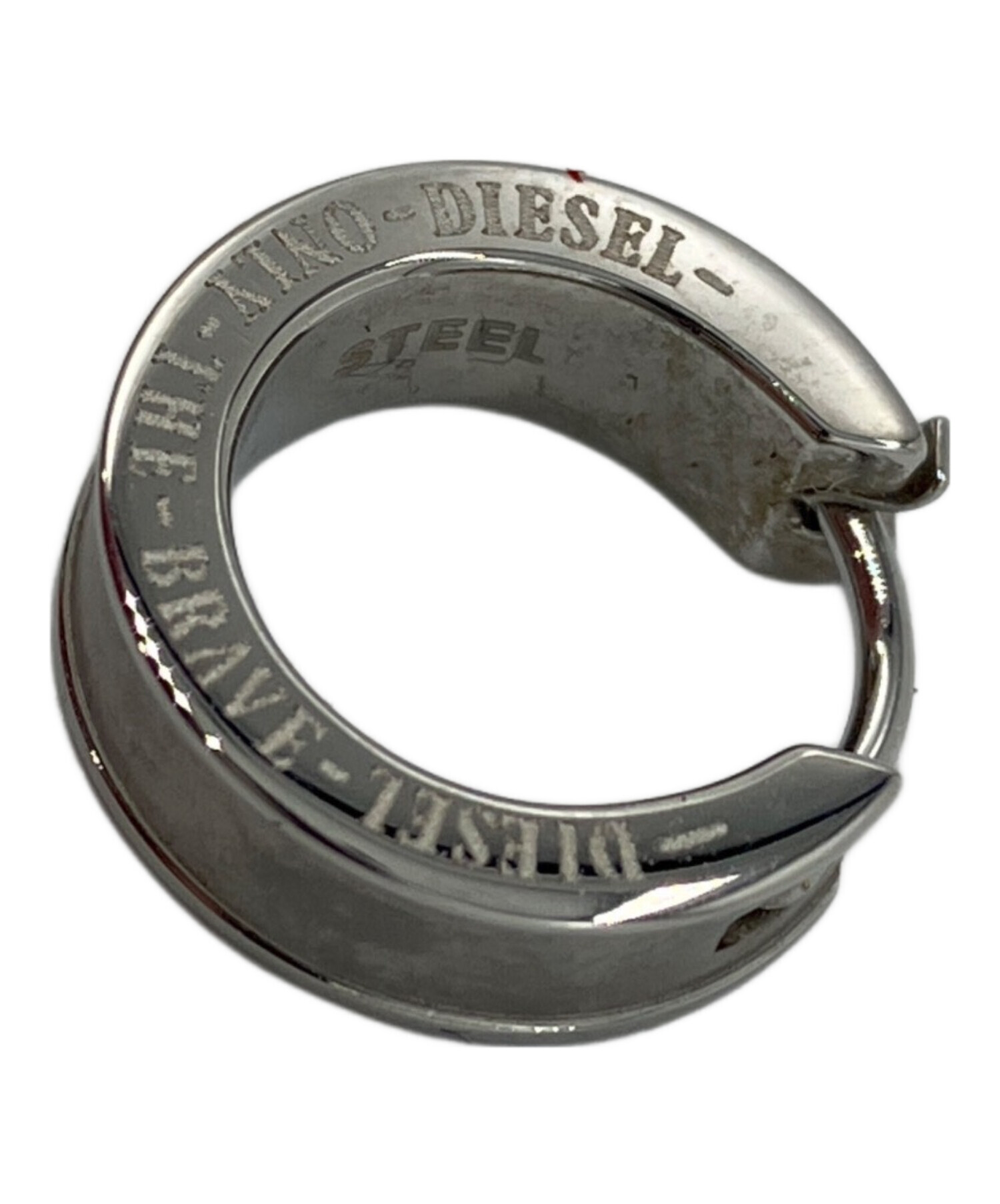 新品！DIESEL シルバーピアス 保証書あり 中古・古着通販】DIESEL (ディーゼル) ピアス シルバーカラー