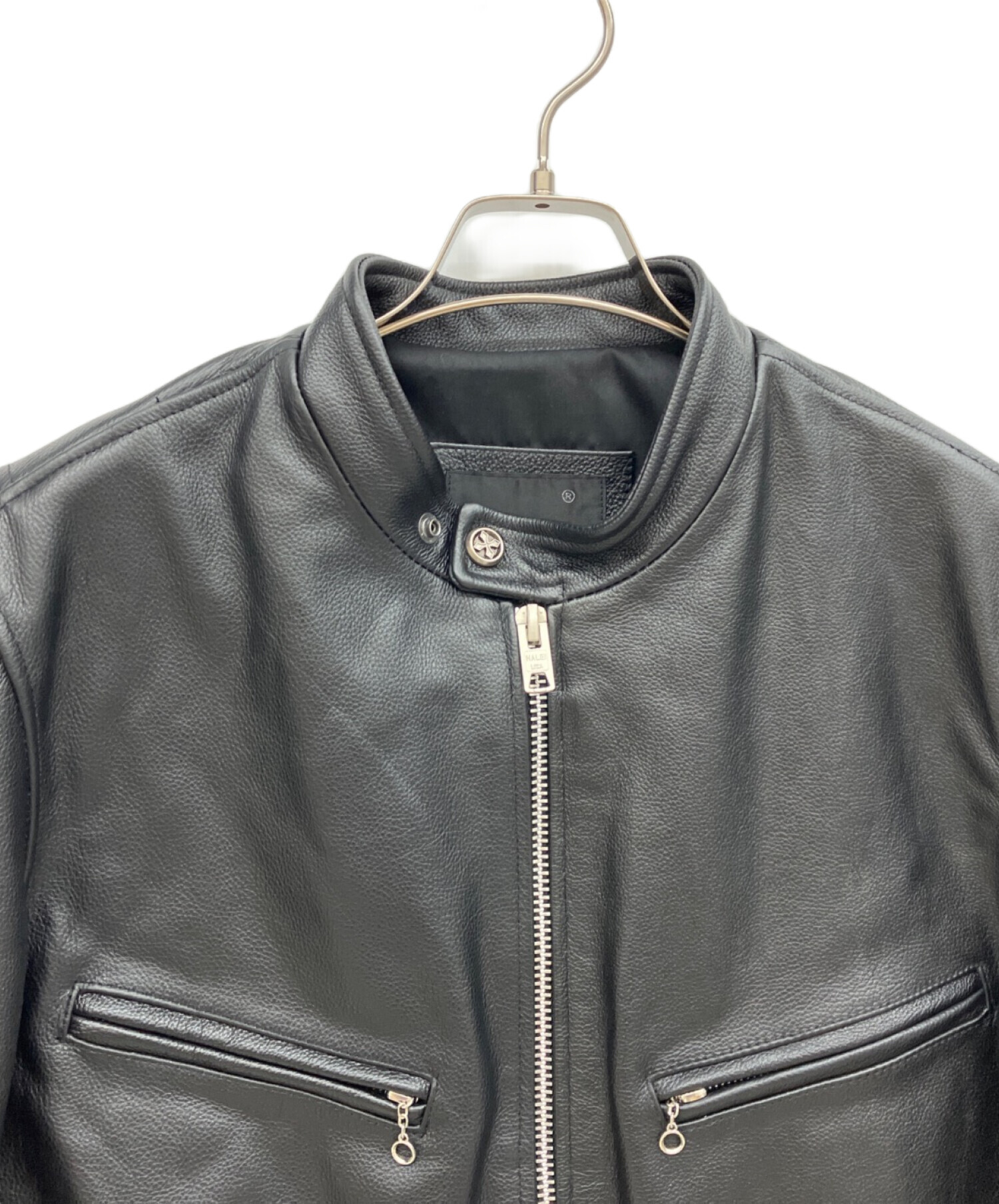 中古・古着通販】FORTIME (フォータイム) レザージャケット ブラック