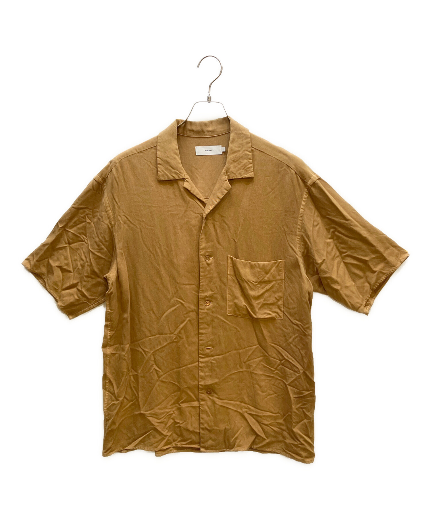 中古・古着通販】Graphpaper (グラフペーパー) Soft Cupro Open Collar