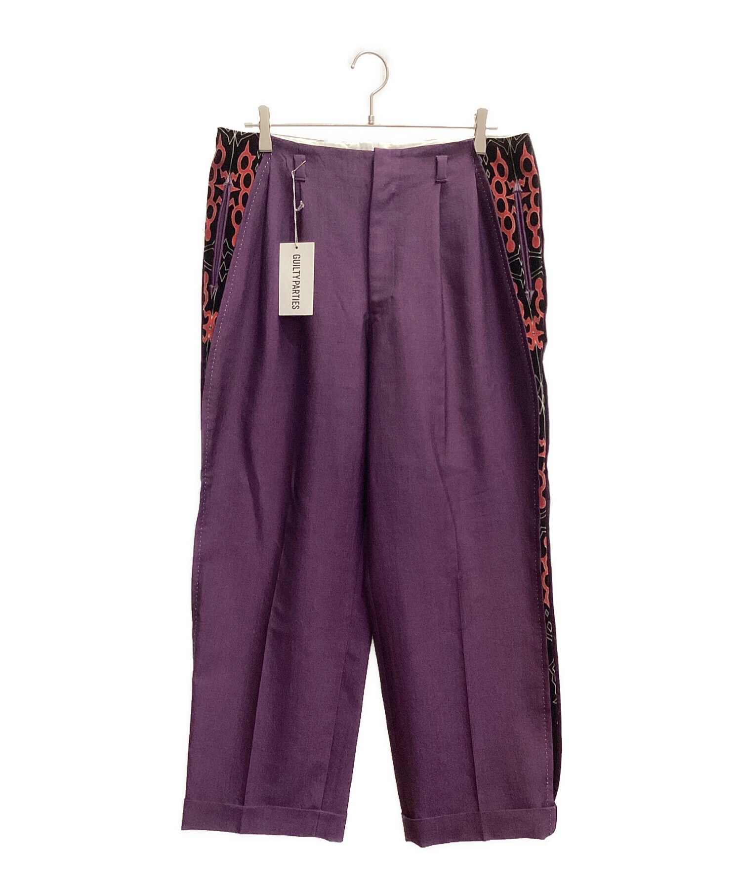 ワコマリア　スラックス　パープル　Mサイズ WACKO MARIA(ワコマリア) トラックパンツ ブラック サイズ M