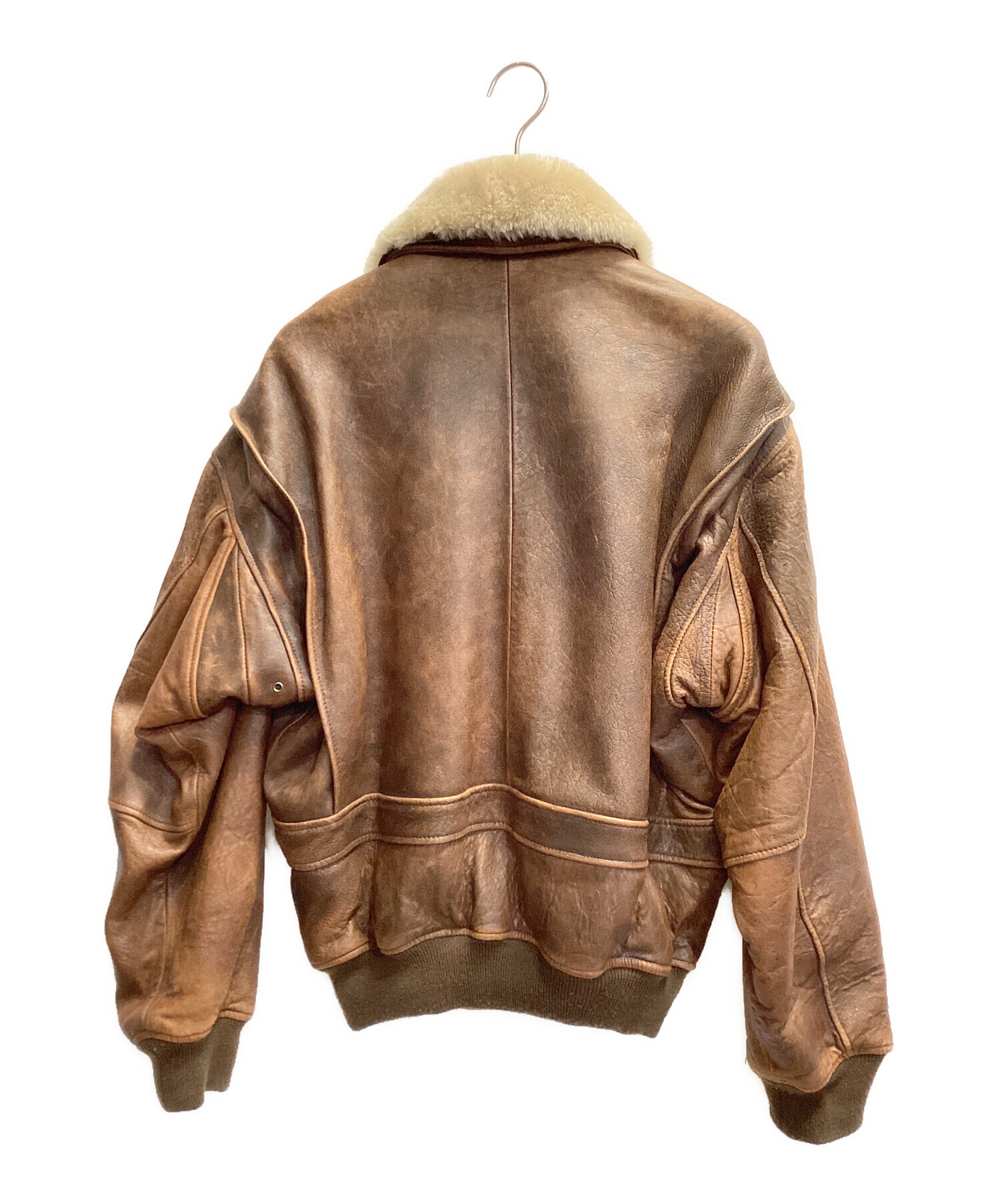 中古・古着通販】ROBO (ロボ) ラムレザージャケット ブラウン サイズ:M