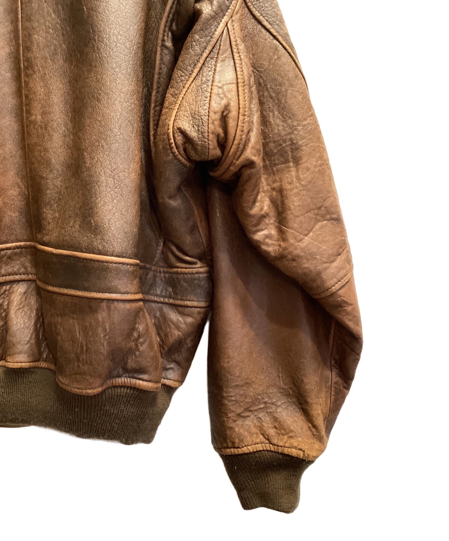 中古・古着通販】ROBO (ロボ) ラムレザージャケット ブラウン サイズ:M