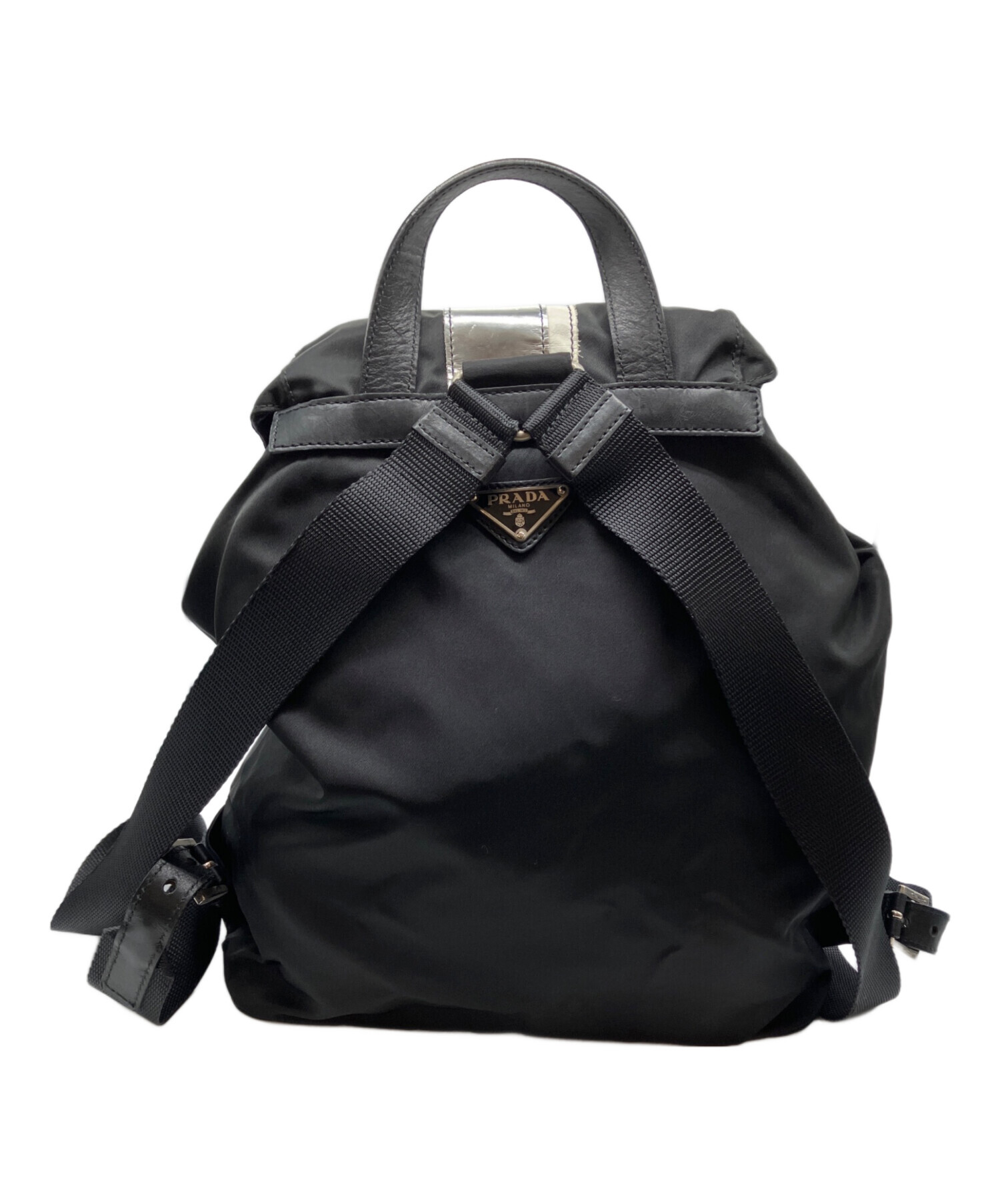 中古・古着通販】PRADA (プラダ) ナイロンリュック ブラック｜ブランド