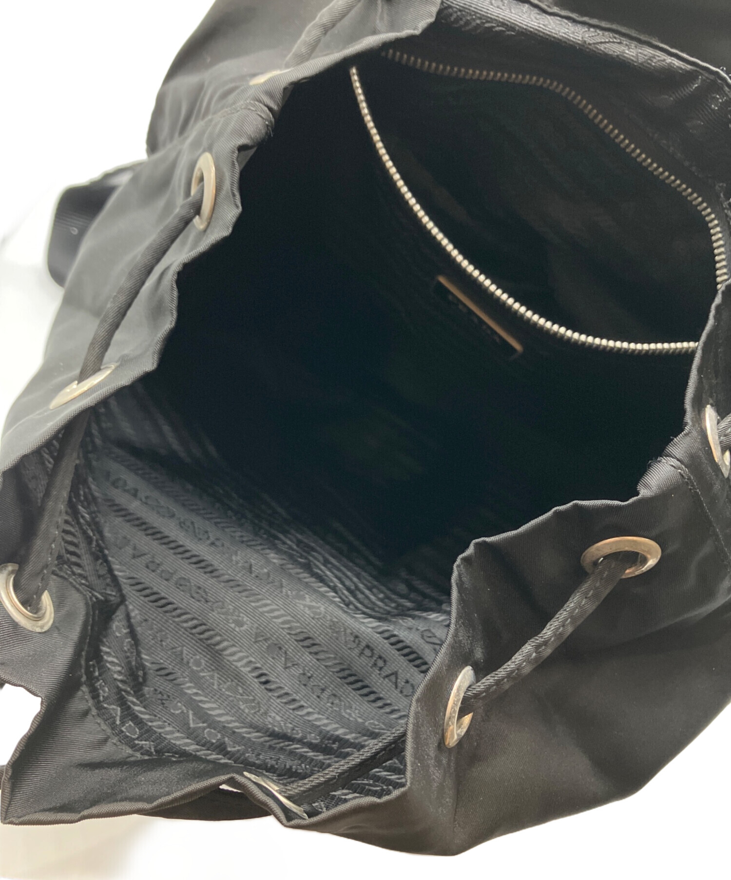 中古・古着通販】PRADA (プラダ) ナイロンリュック ブラック｜ブランド