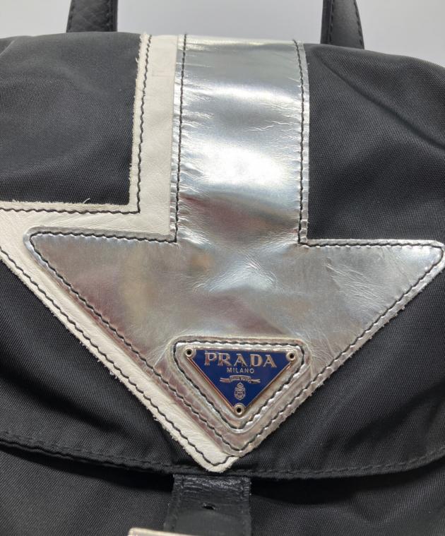 中古・古着通販】PRADA (プラダ) ナイロンリュック ブラック｜ブランド