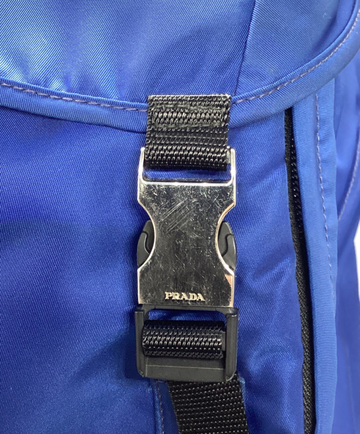 中古・古着通販】PRADA (プラダ) ナイロンリュック ブルー｜ブランド
