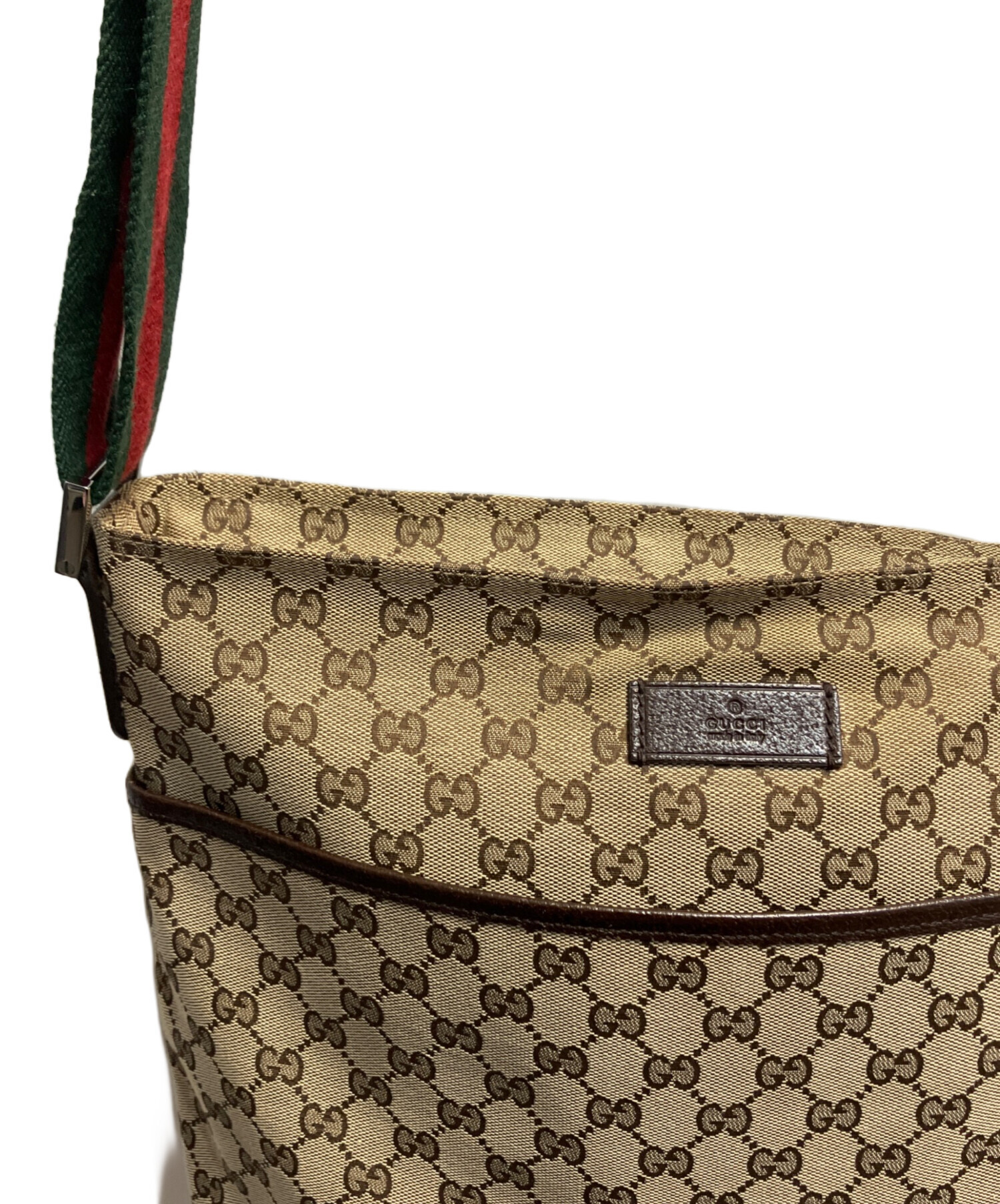 GUCCI GGパターン ショルダーバッグ 中古　ベージュ／ブラウン 中古・古着通販】GUCCI (グッチ) ショルダーバッグ ベージュ｜ブランド