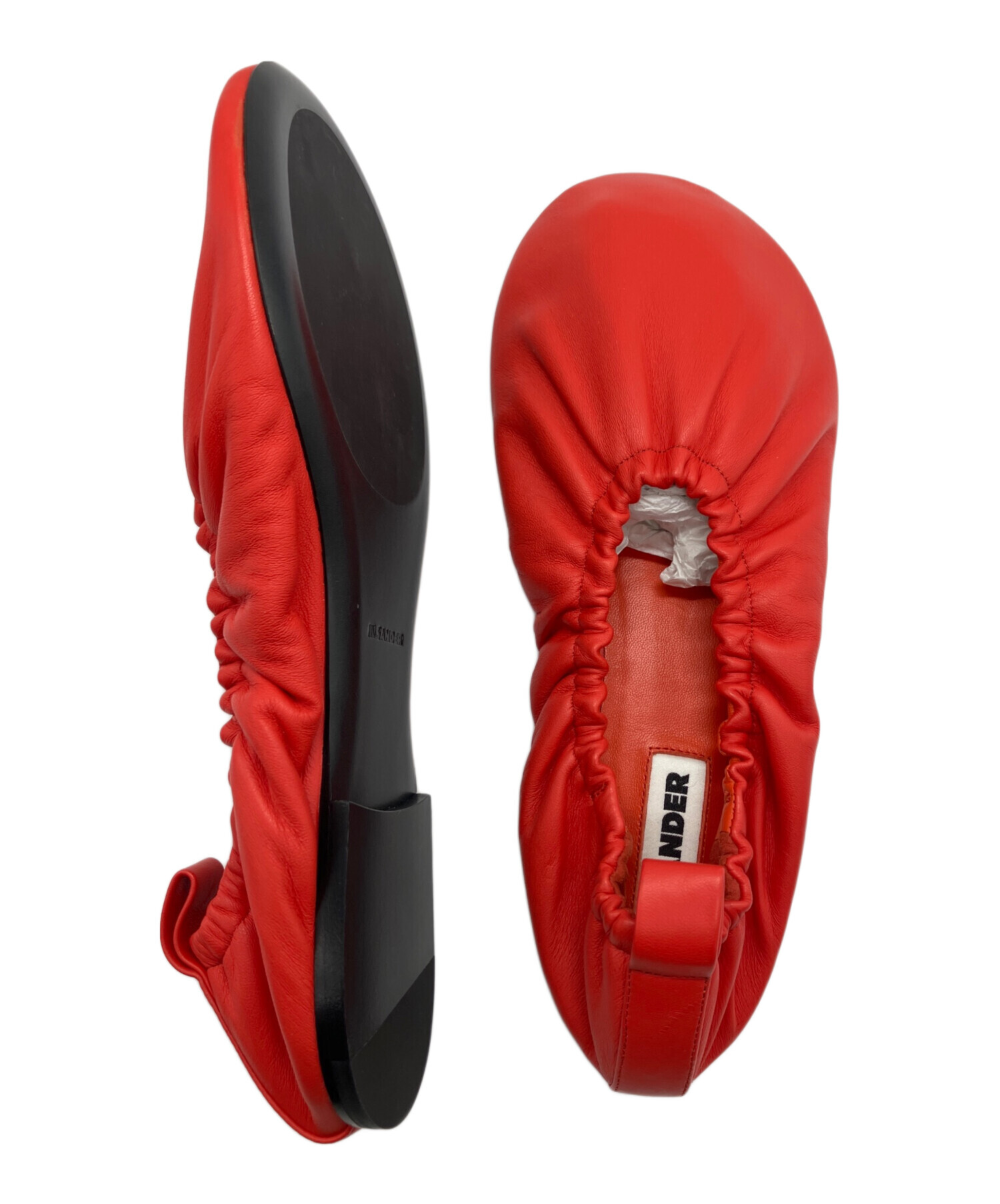 中古・古着通販】JIL SANDER (ジルサンダー) バレエシューズ レッド