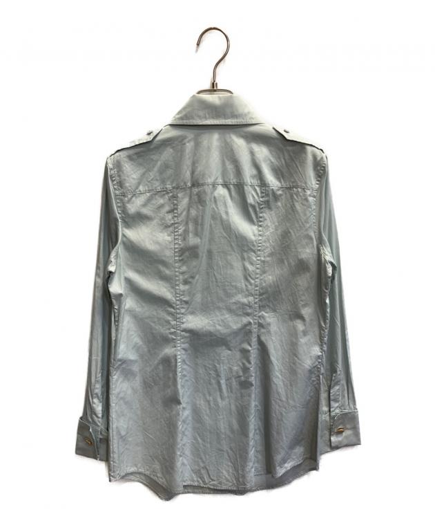 中古・古着通販】GUCCI (グッチ) 長袖シャツ スカイブルー サイズ:40