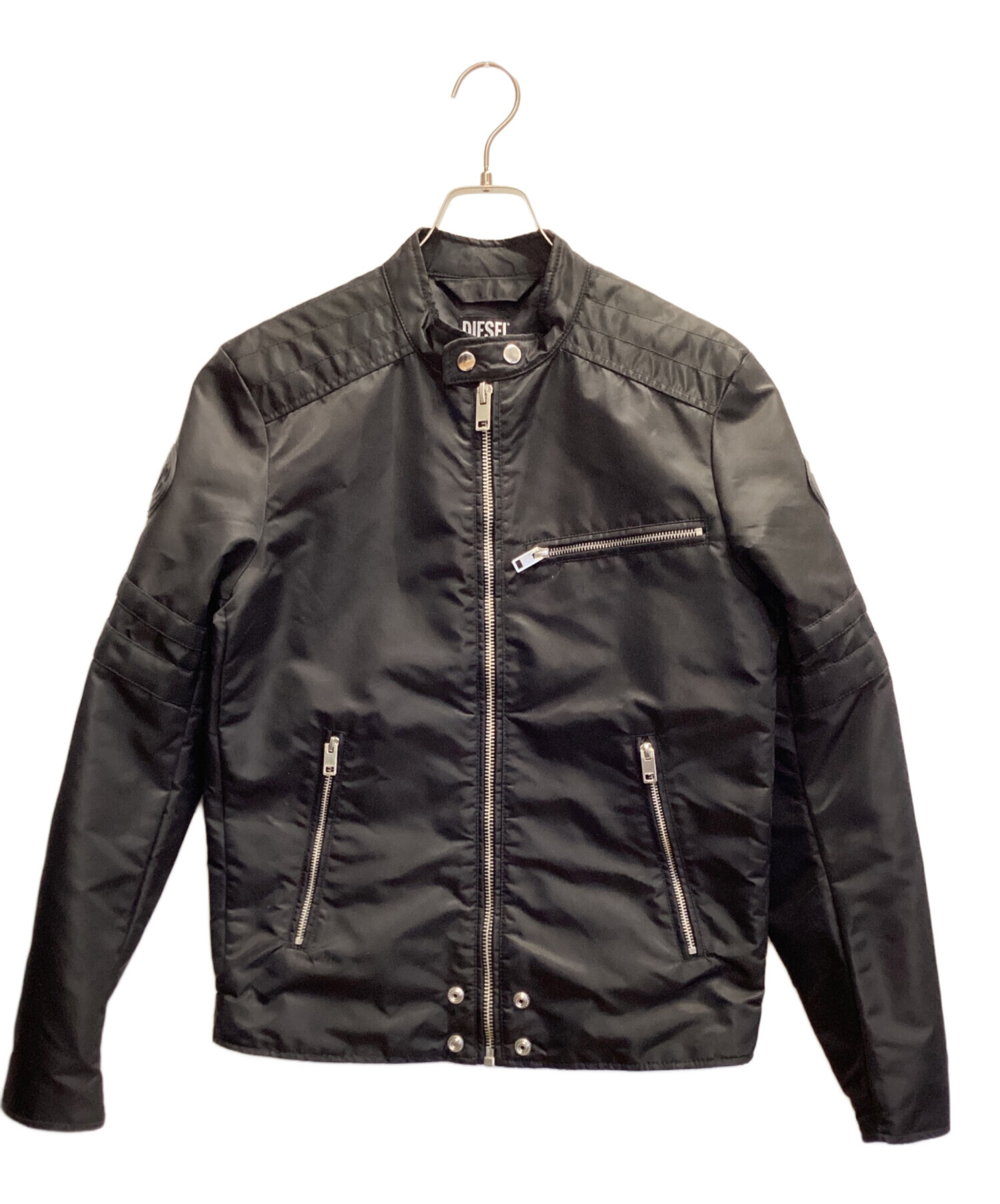 中古・古着通販】DIESEL (ディーゼル) ナイロンライダースジャケット