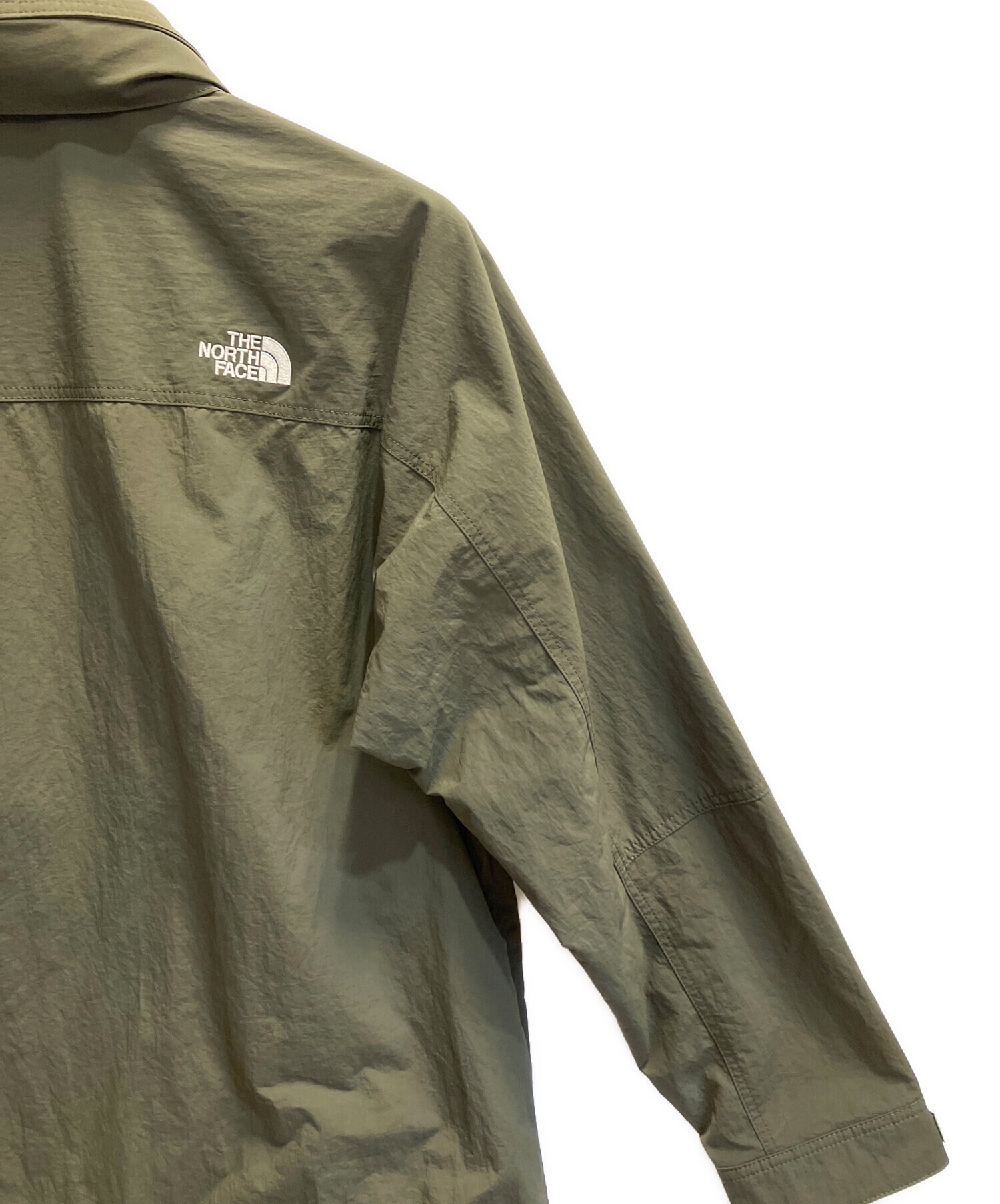 【未使用】ノースフェイス ナイロン ジャケット トープ グリーン XLサイズ 中古・古着通販】THE NORTH FACE (ザ ノース フェイス) ナイロン