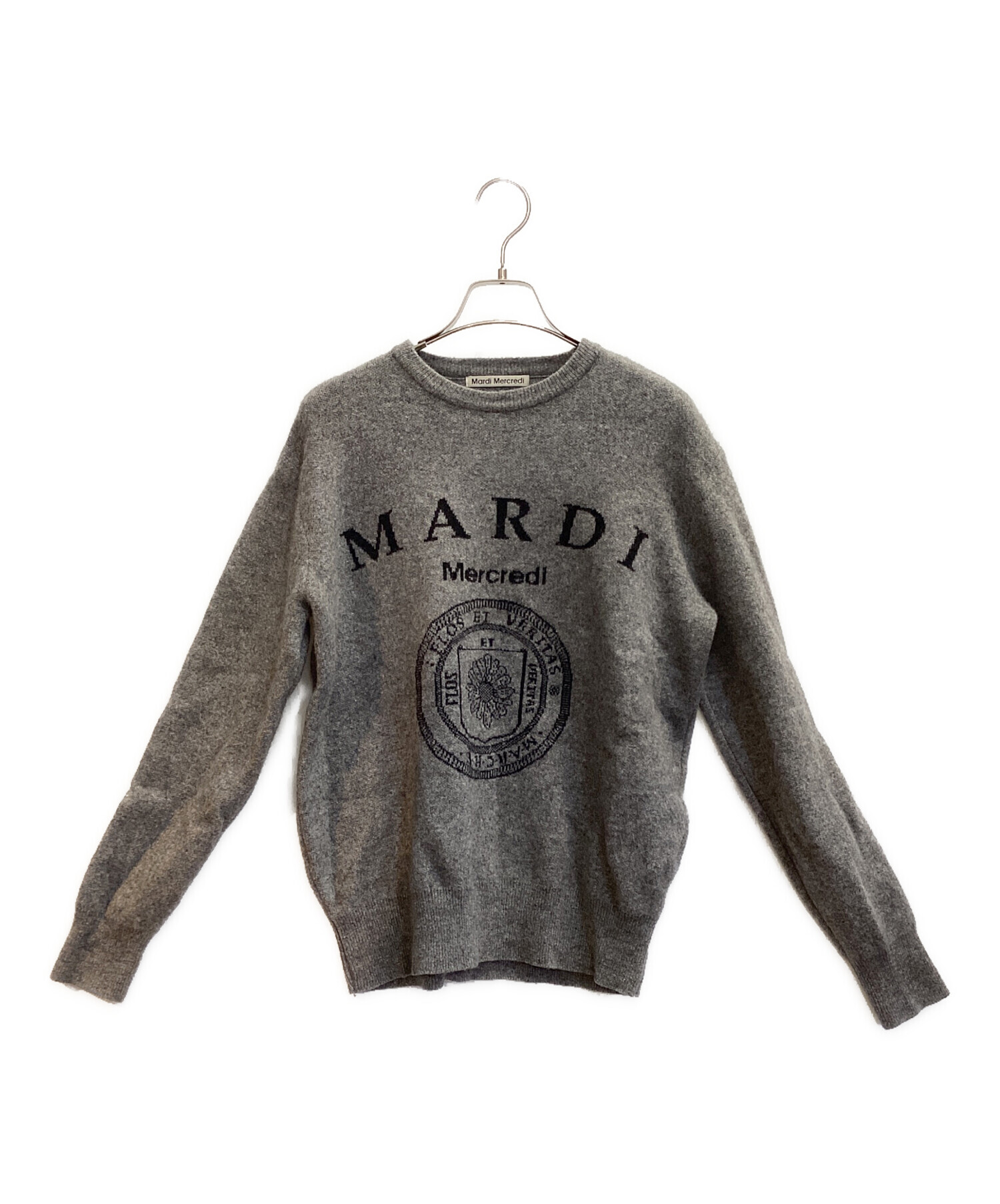 Mardi Mercredi カシミア グレー ニット 新品 Mardi Mercredi（マルディメクルディ） ニット セーター CASHMERE