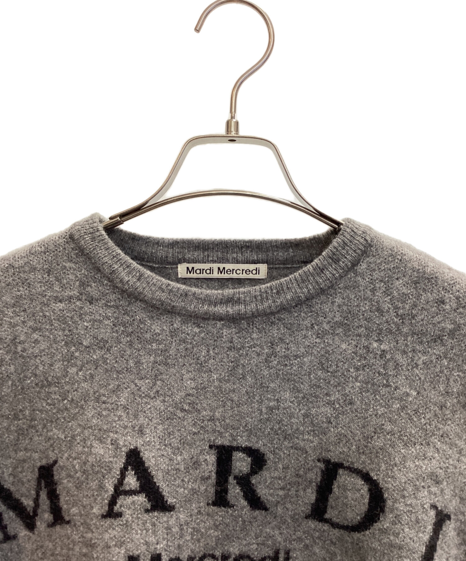 Mardi Mercredi カシミア グレー ニット 新品 Mardi Mercredi（マルディメクルディ） ニット セーター RACCOON