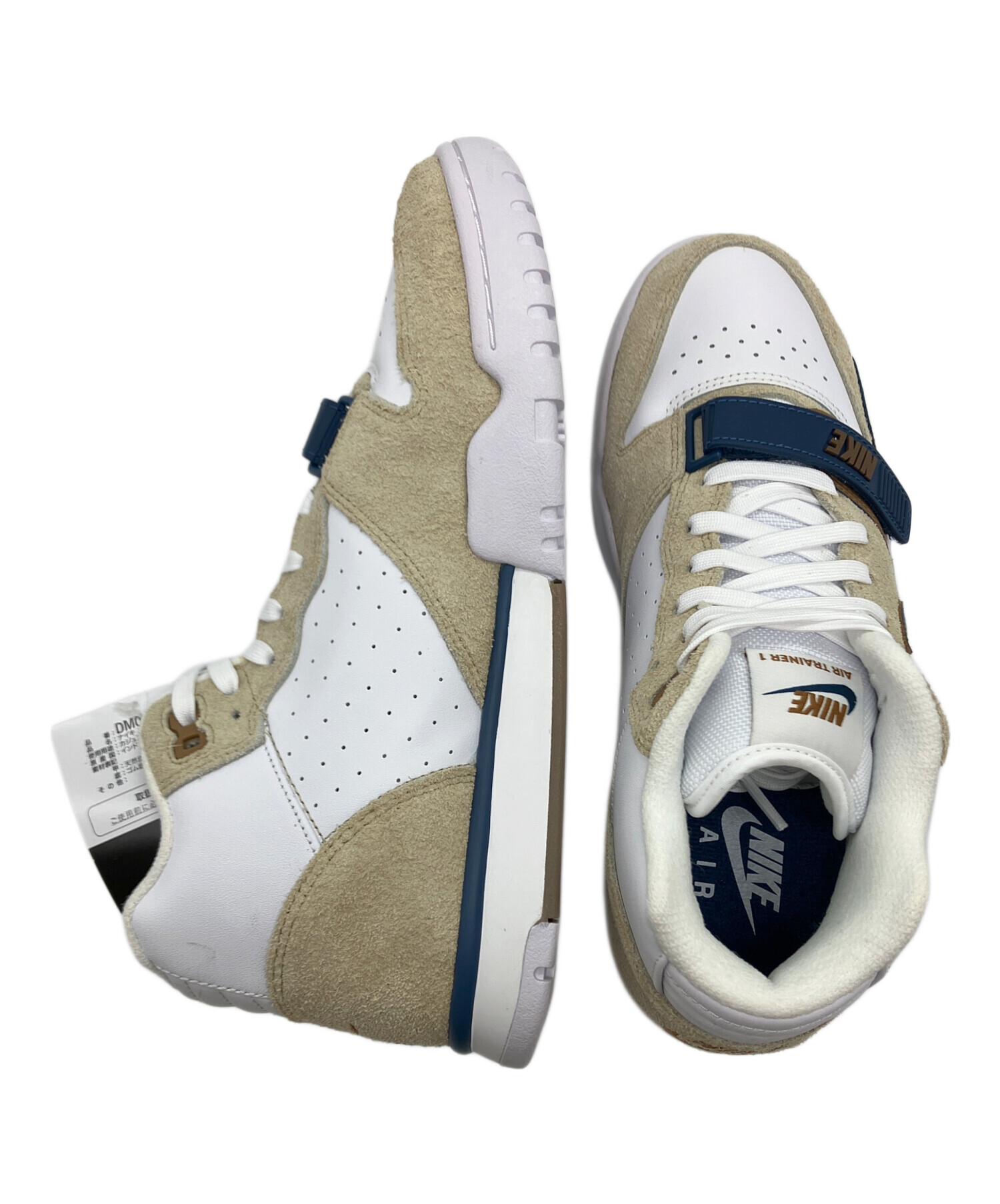 中古・古着通販】NIKE (ナイキ) ミッドカットスニーカー ネイビー 